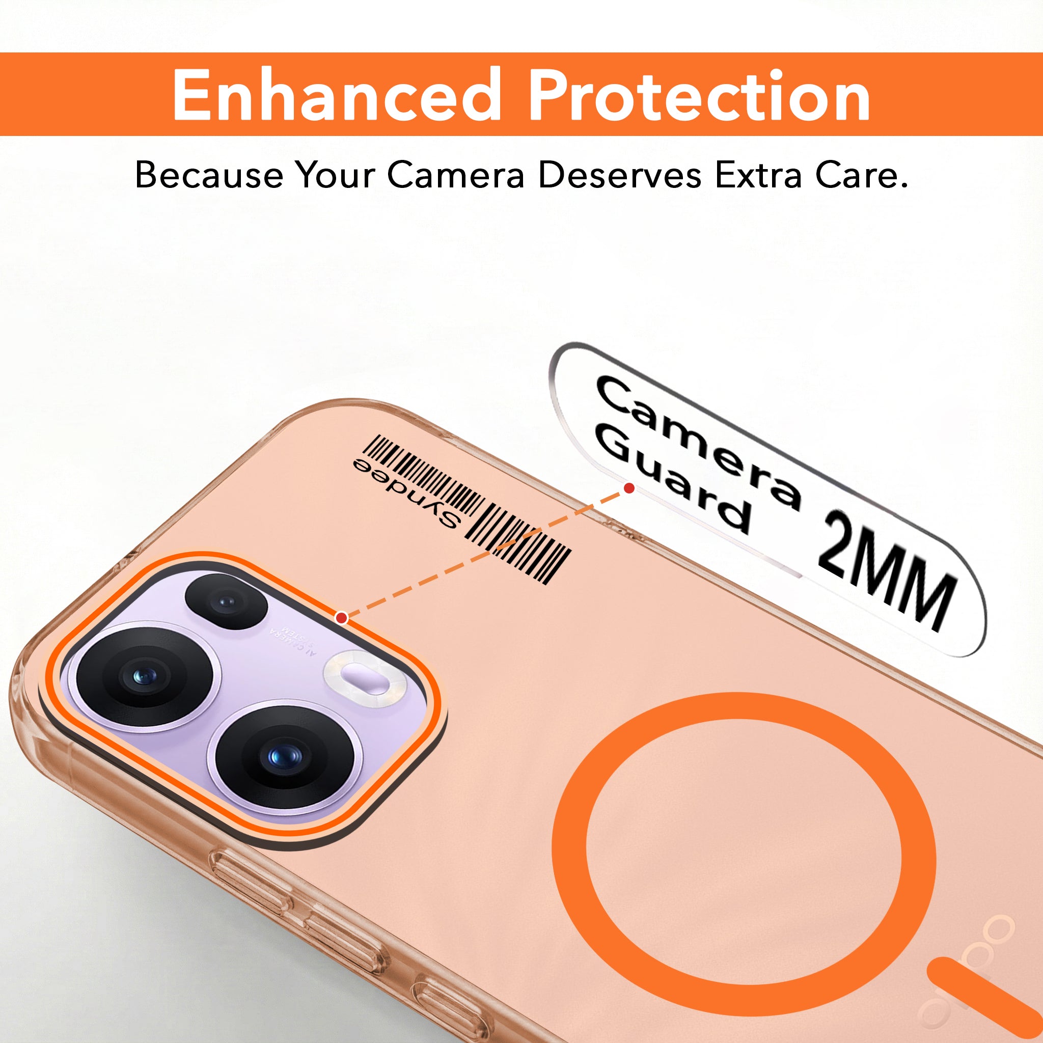 For Oppo Reno 13 Pro 5G | Oppo Reno 13 Pro 5G Back Cover Case (Soft Touch | Camera Bump Protection | MagSafe Compatible | Matte Finish)