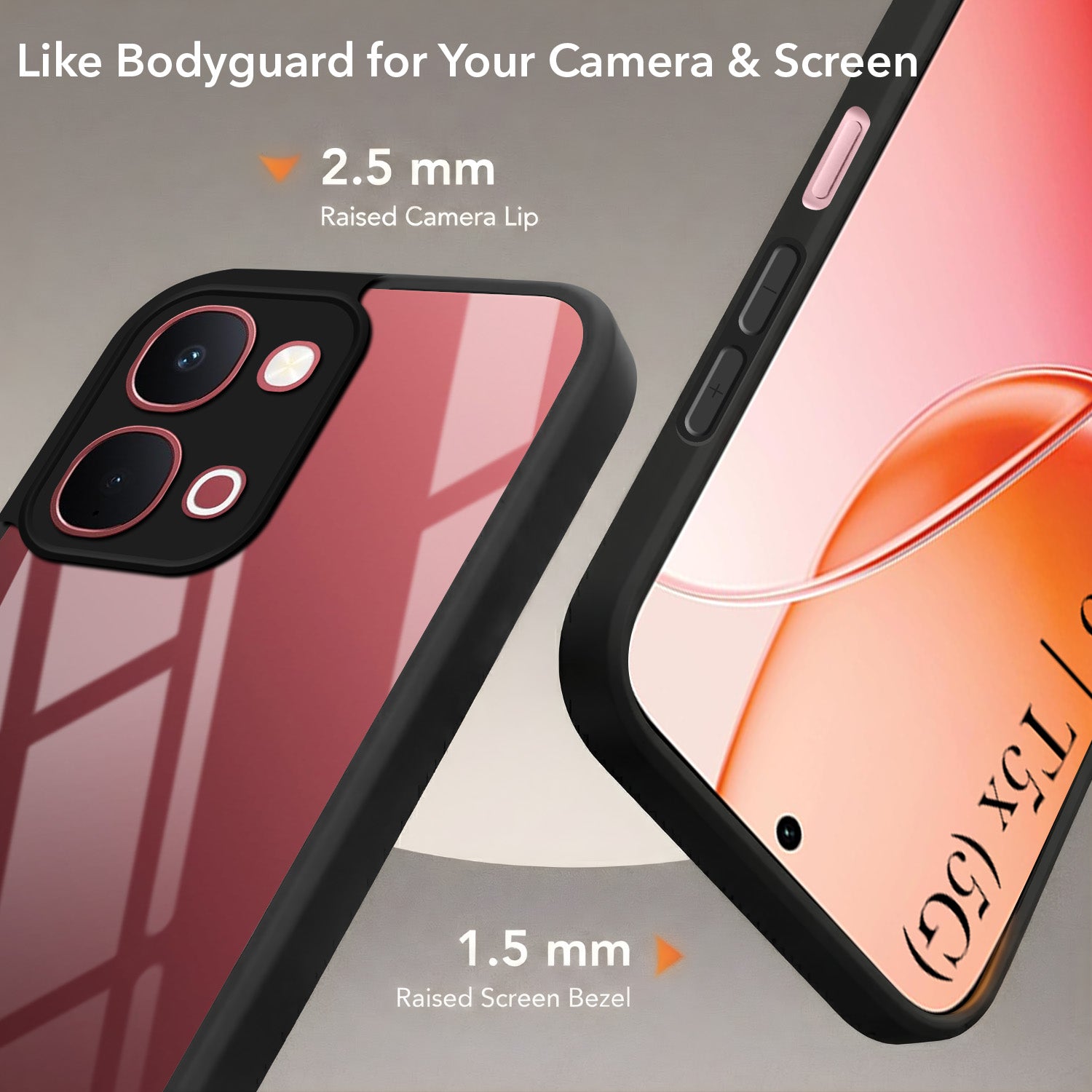 For Vivo Y51 Pro 5G | Vivo T5x Back Cover Case (Built-in Stand | Lifetime Anti Yellow | Kickstand Shockproof | Camera Protection | MagSafe Compatible)