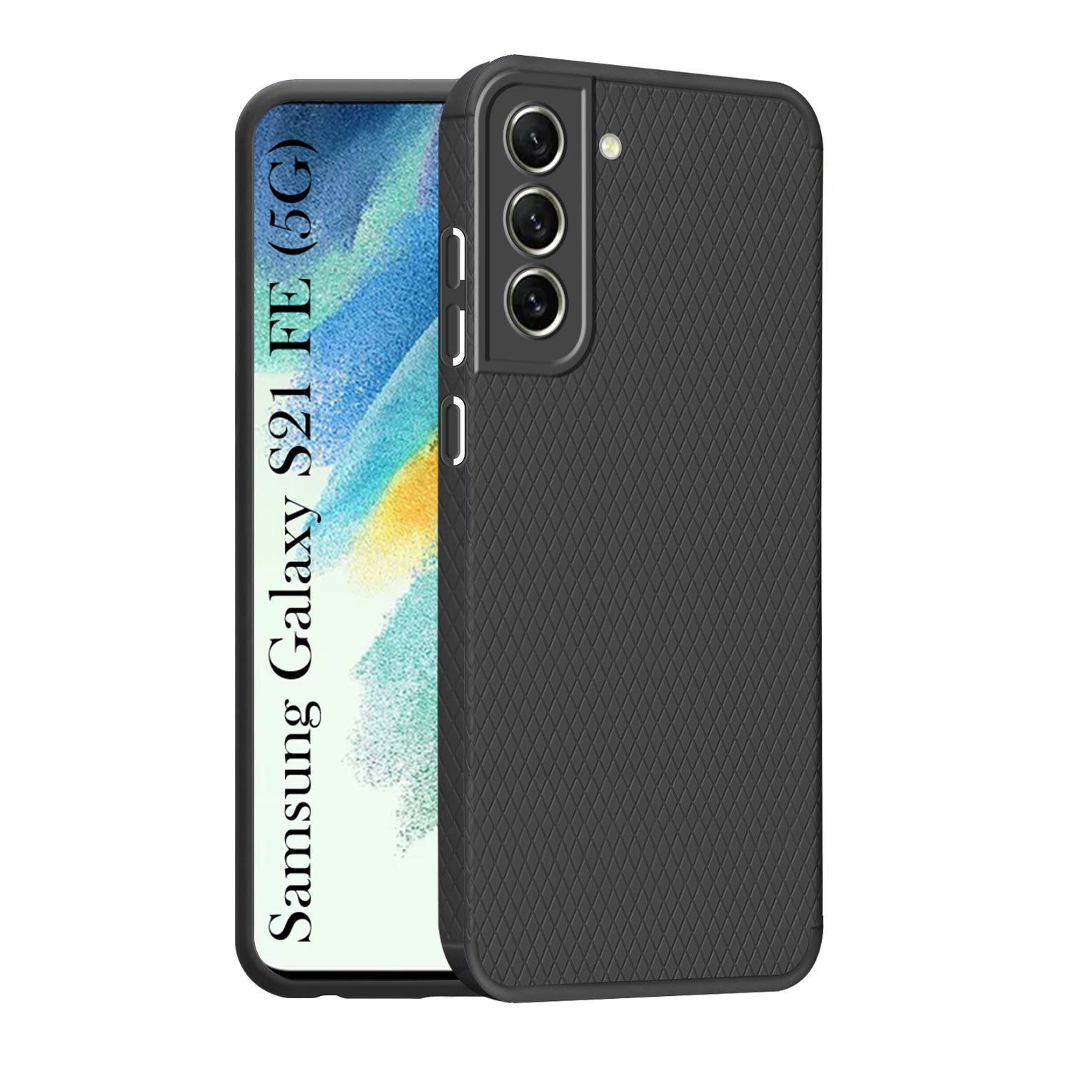 For Samsung Galaxy S21 FE 5G Back Cover Case (Liquid Silicone | Side Grip | Camera Protection)