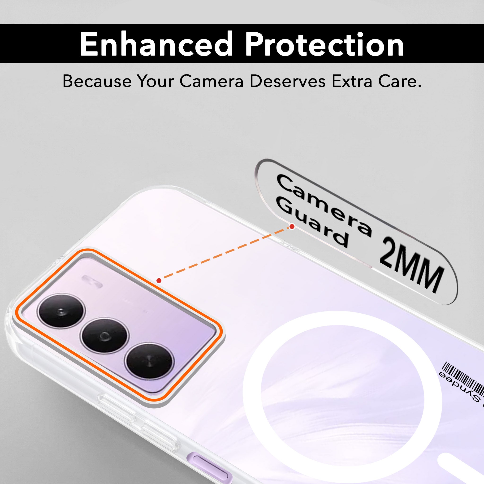 For Realme P3 lite Back Cover Case (Soft Touch | Camera Bump Protection | MagSafe Compatible | Matte Finish)