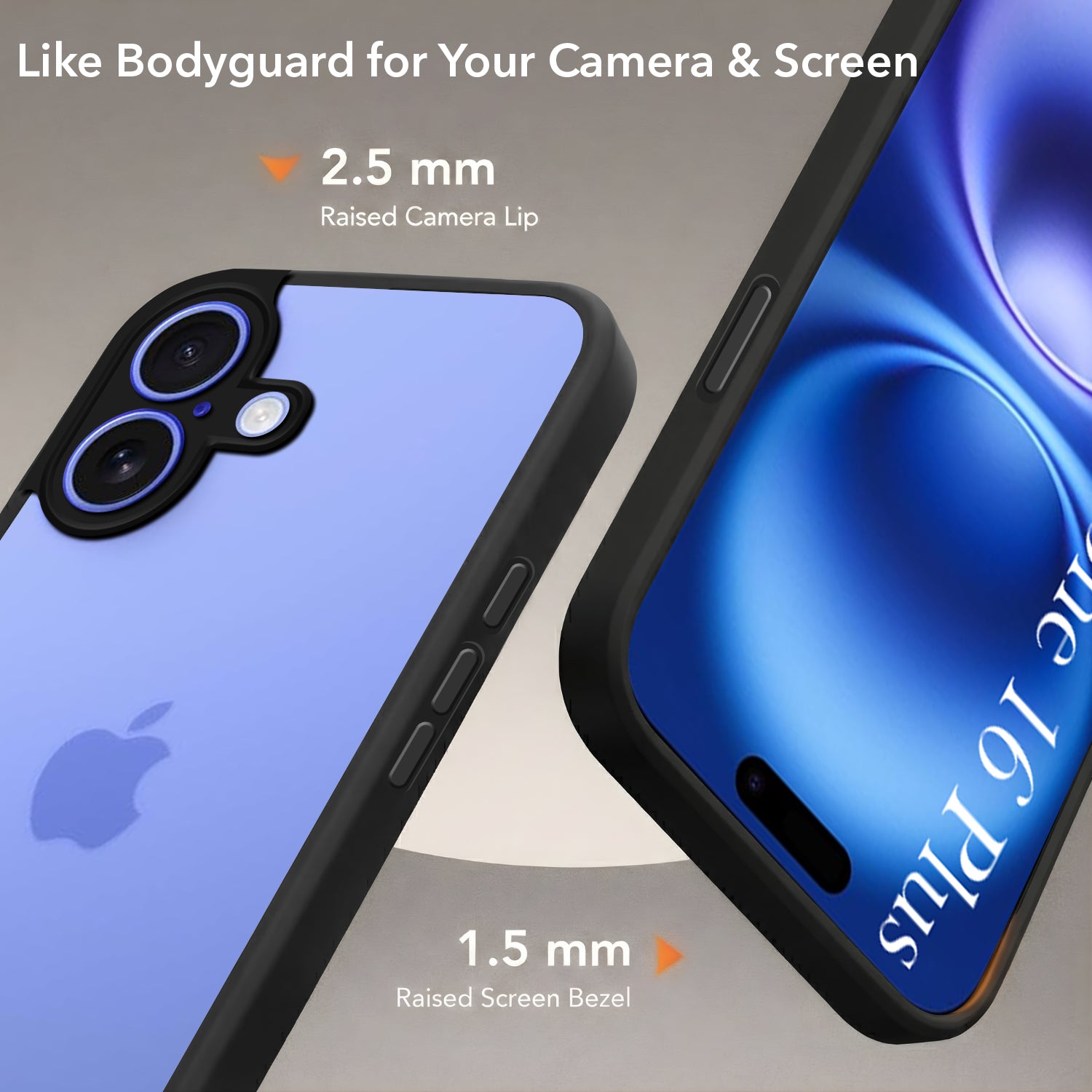 For Apple iPhone 16 Plus Back Cover Case (Built-in Stand | Lifetime Anti Yellow | Kickstand Shockproof | Camera Protection | MagSafe Compatible)