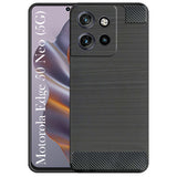 For Motorola Edge 50 Neo Back Cover Case ( Hybrid Armor Case | Carbon Fiber Shockproof | Soft and Flexible)