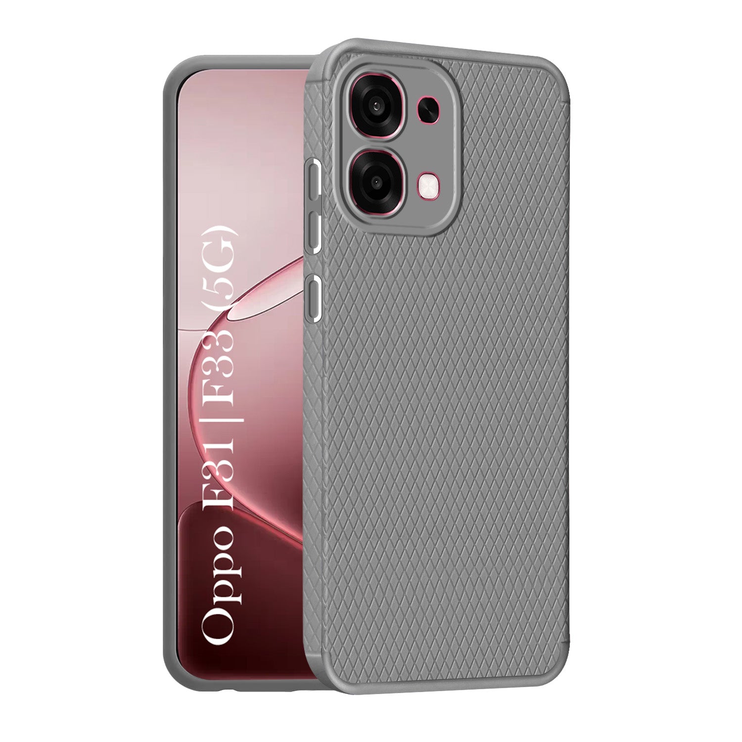 For Oppo F31 5G | Oppo F33 5G Back Cover Case Liquid Silicone (Camera Protection | Side Grip Texture | Soft and Flexible)
