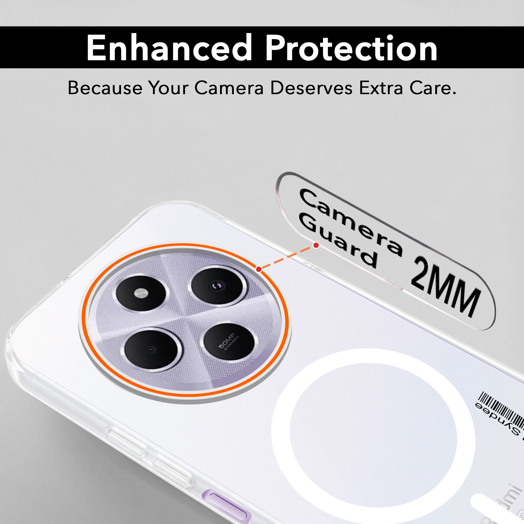 For Redmi A4 5G | Xiaomi Redmi 14C Back Cover Case (Soft Touch | Camera Bump Protection | MagSafe Compatible | Matte Finish)