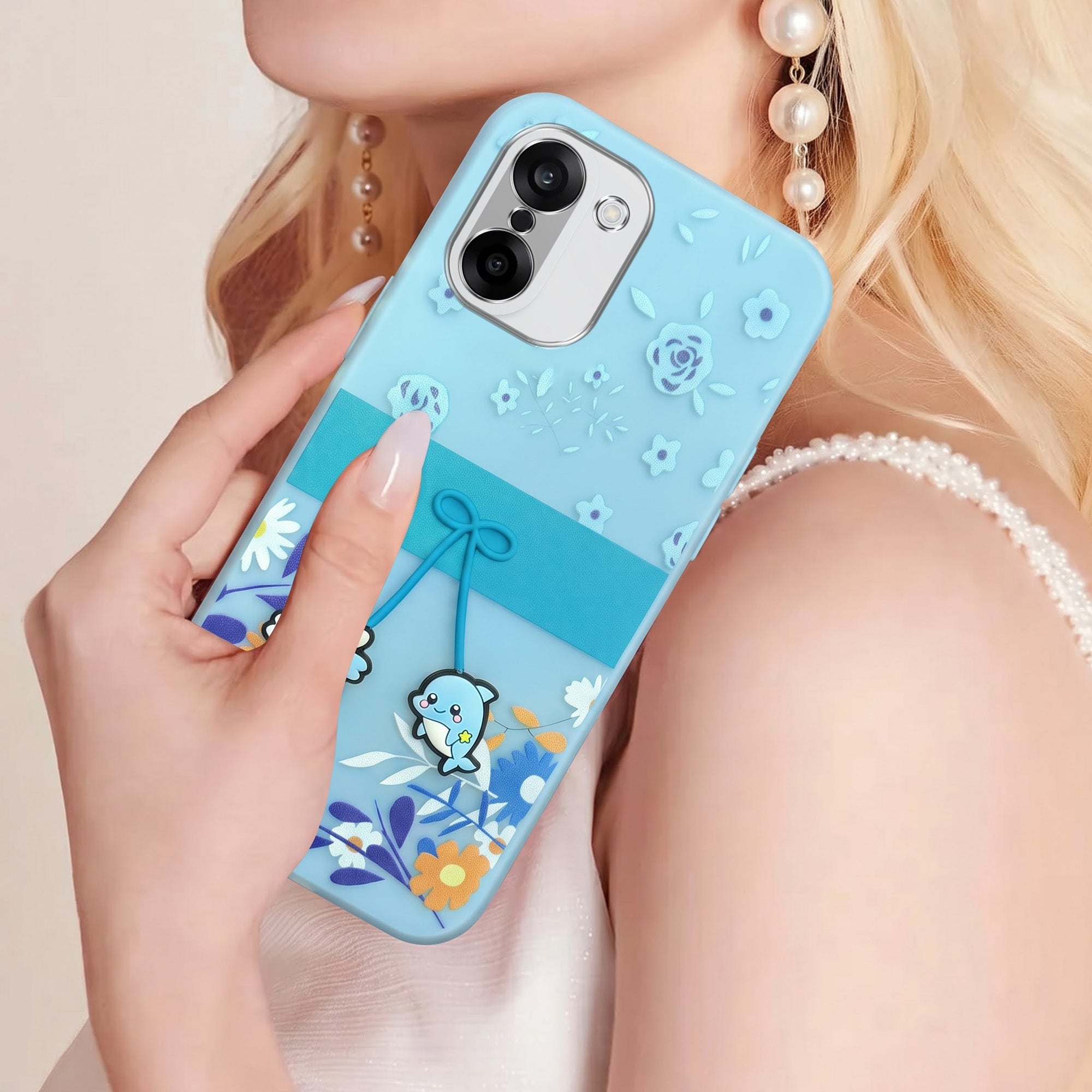 For Oneplus Nord CE 5 Back Cover Case (3D Cute Cartoons | Hard Back Side Soft | Matte Premium Finish | HD Printing)