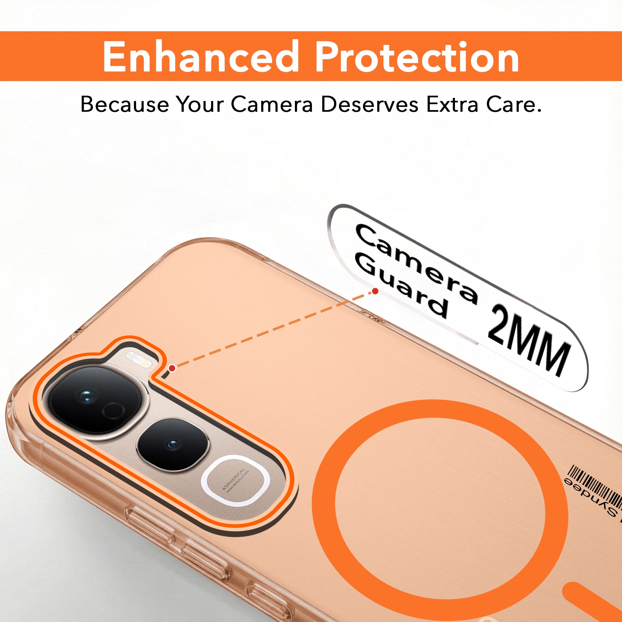 For Vivo Y400 Pro Back Cover Case (Soft Touch | Camera Bump Protection | MagSafe Compatible | Matte Finish)