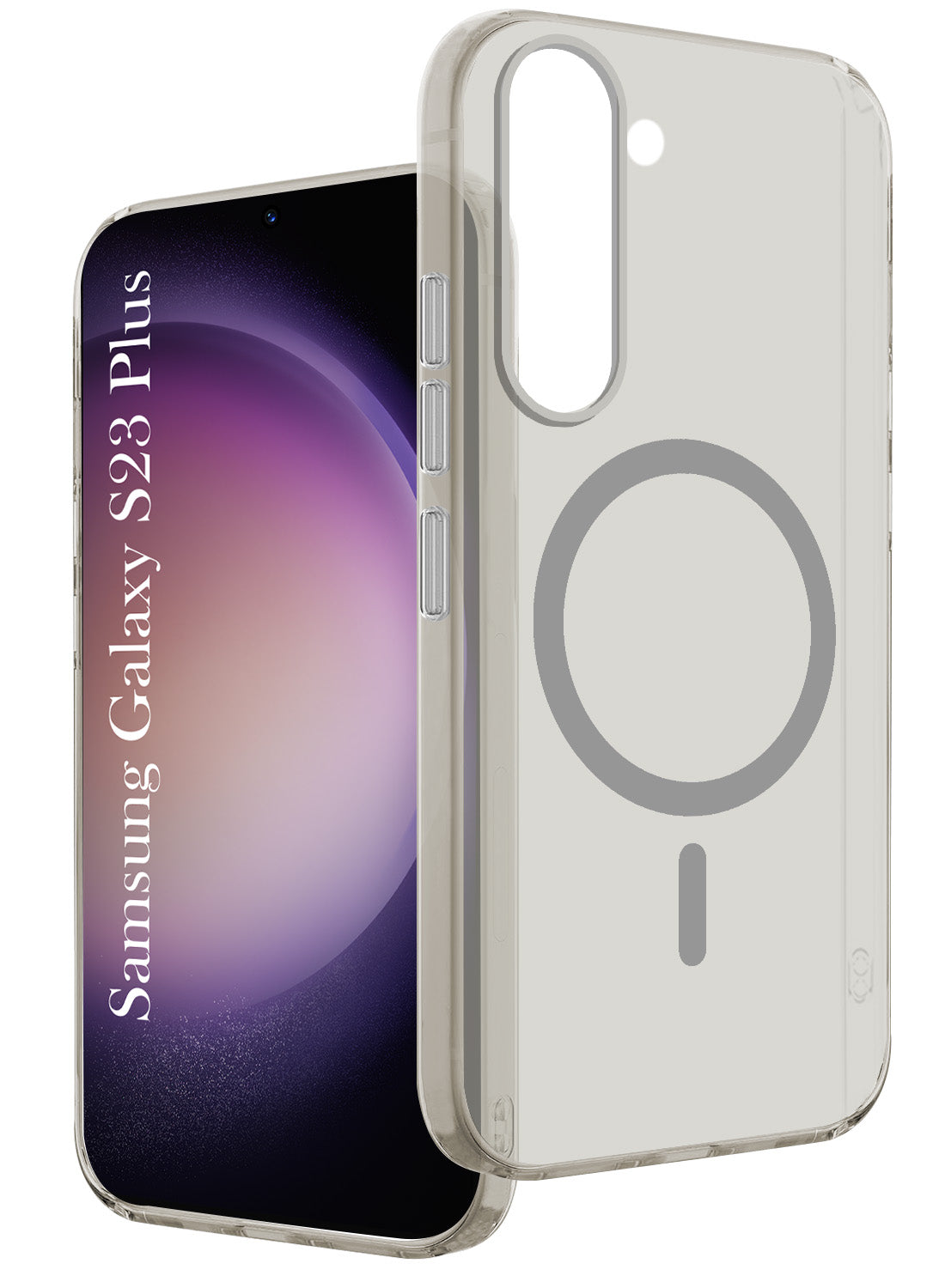 For Samsung Galaxy S23 Plus Back Cover Case Crystal (Frosted Matte Feel | MagSafe Compatible Wireless Charging)