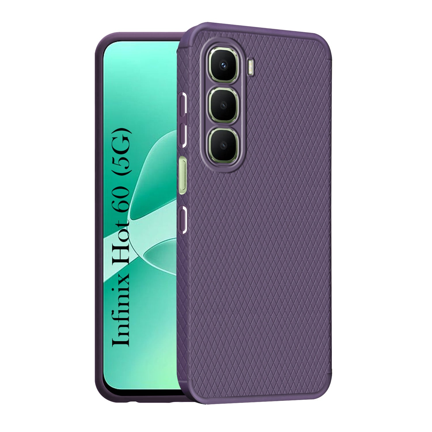 For Infinix Hot 60 5G Back Cover Case (Liquid Silicone | Side Grip | Camera Protection)