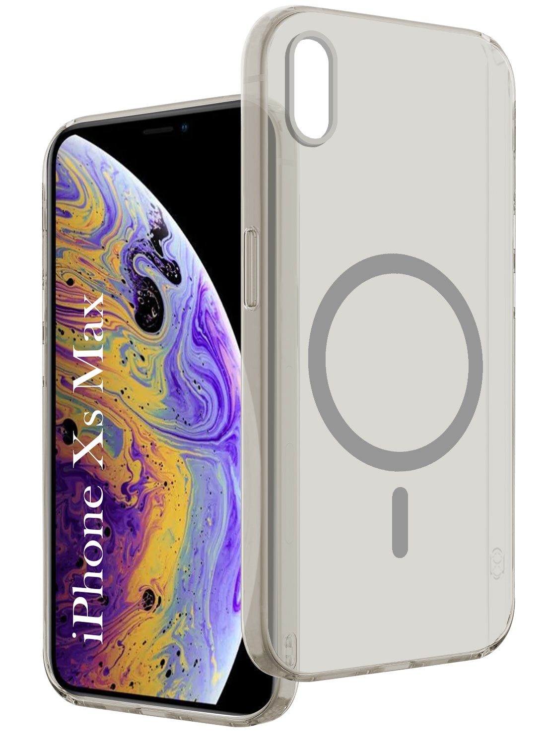 For Apple iPhone Xs Max Back Cover Case (Frosted Matte Feel | MagSafe Compatible Wireless Charging | Polycarbonate Material)