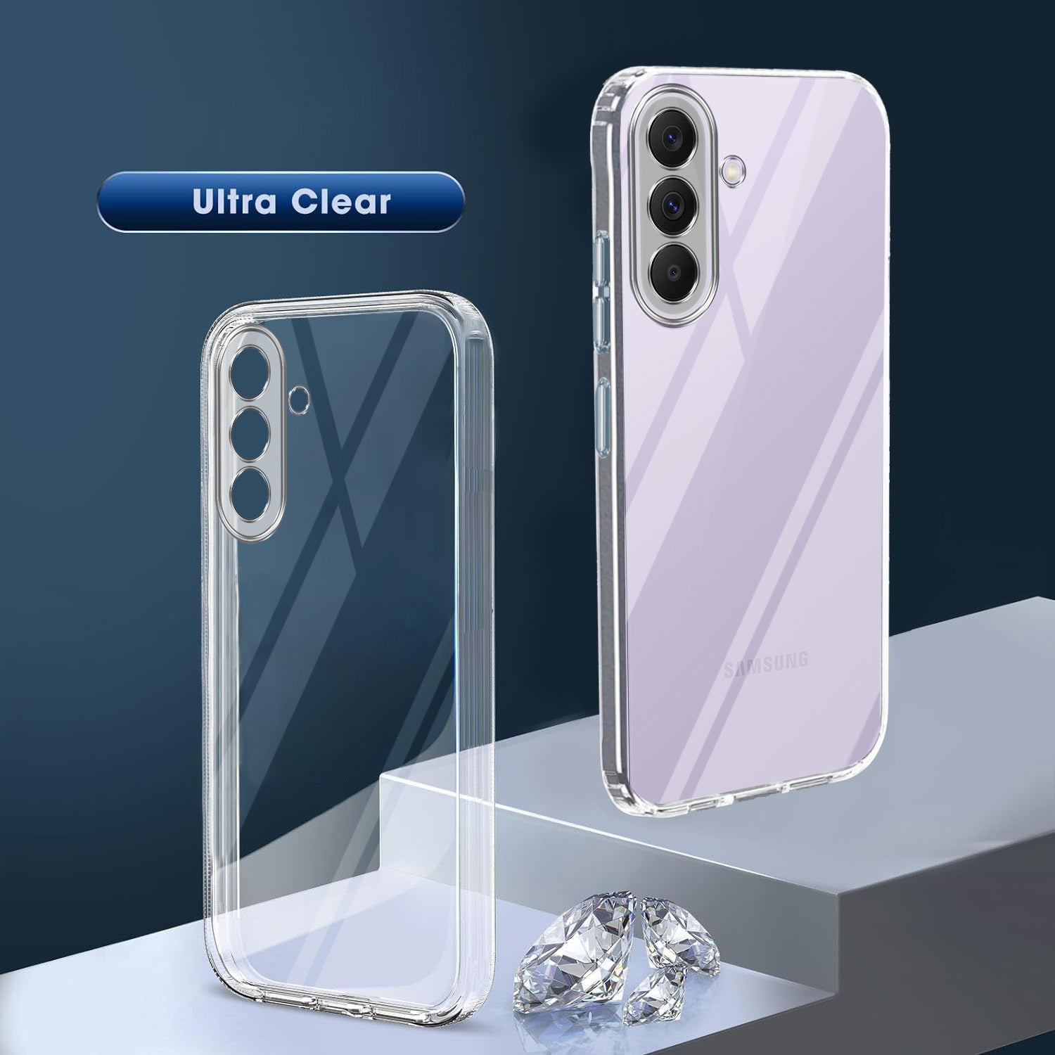 For Samsung Galaxy A37 5G Back Cover Case Silicone (Clear Shockproof Case with Camera Protection | Soft and Flexible | Transparent)