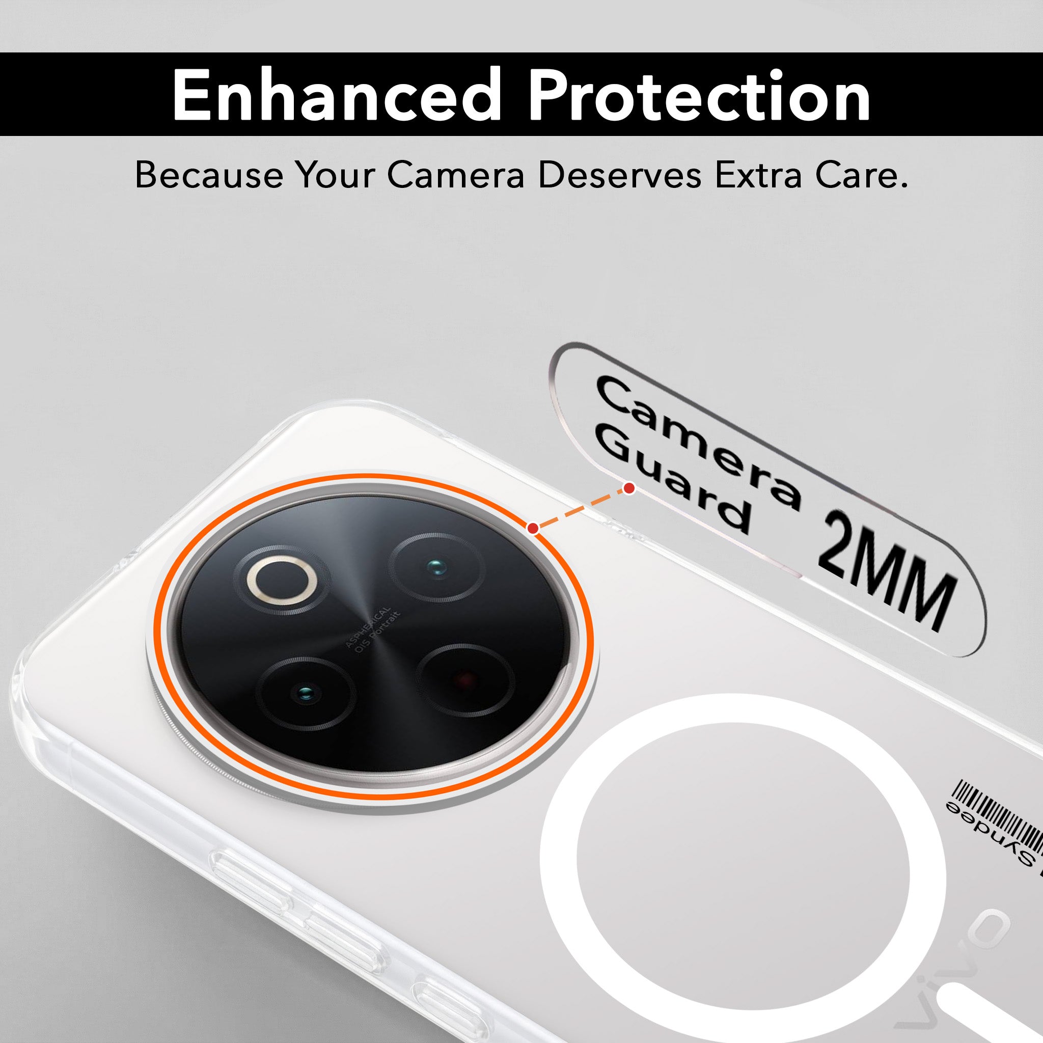 For Vivo T4 Back Cover Case (Soft Touch | Camera Bump Protection | MagSafe Compatible | Matte Finish)
