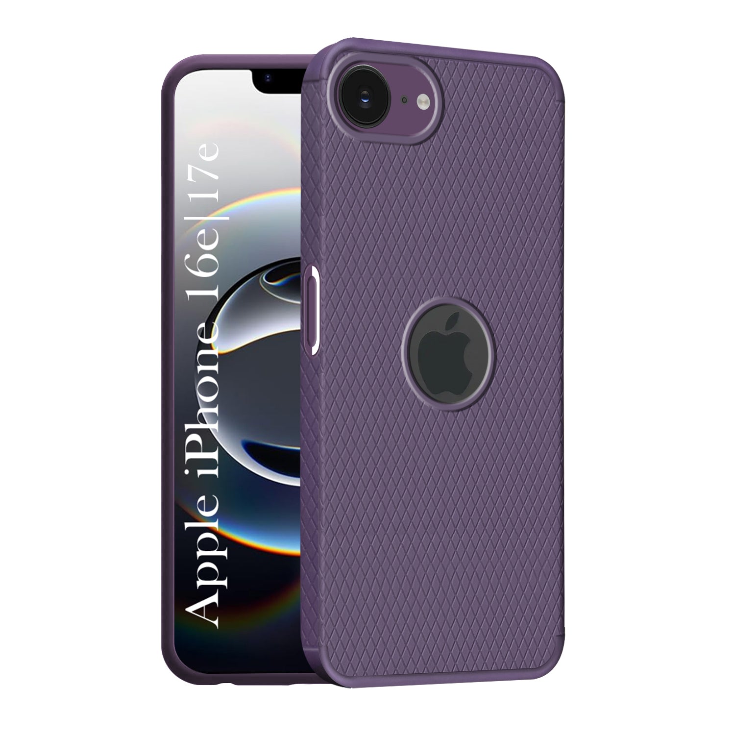 For iPhone 16e | iPhone 17e Back Cover Case (Liquid Silicone | Side Grip | Camera Protection)