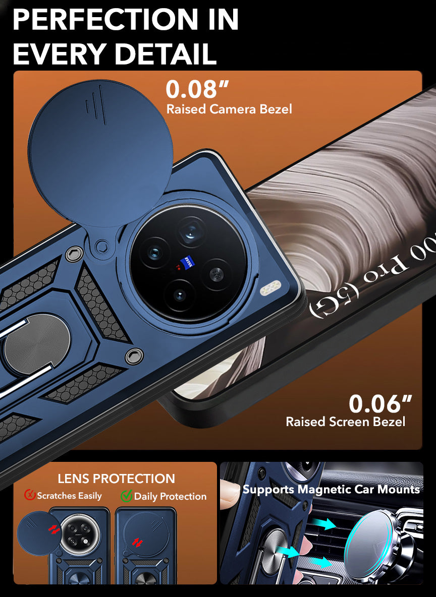 For Vivo X200 Pro Back Cover Case (Hybrid Dual Armor Polycarbonate)