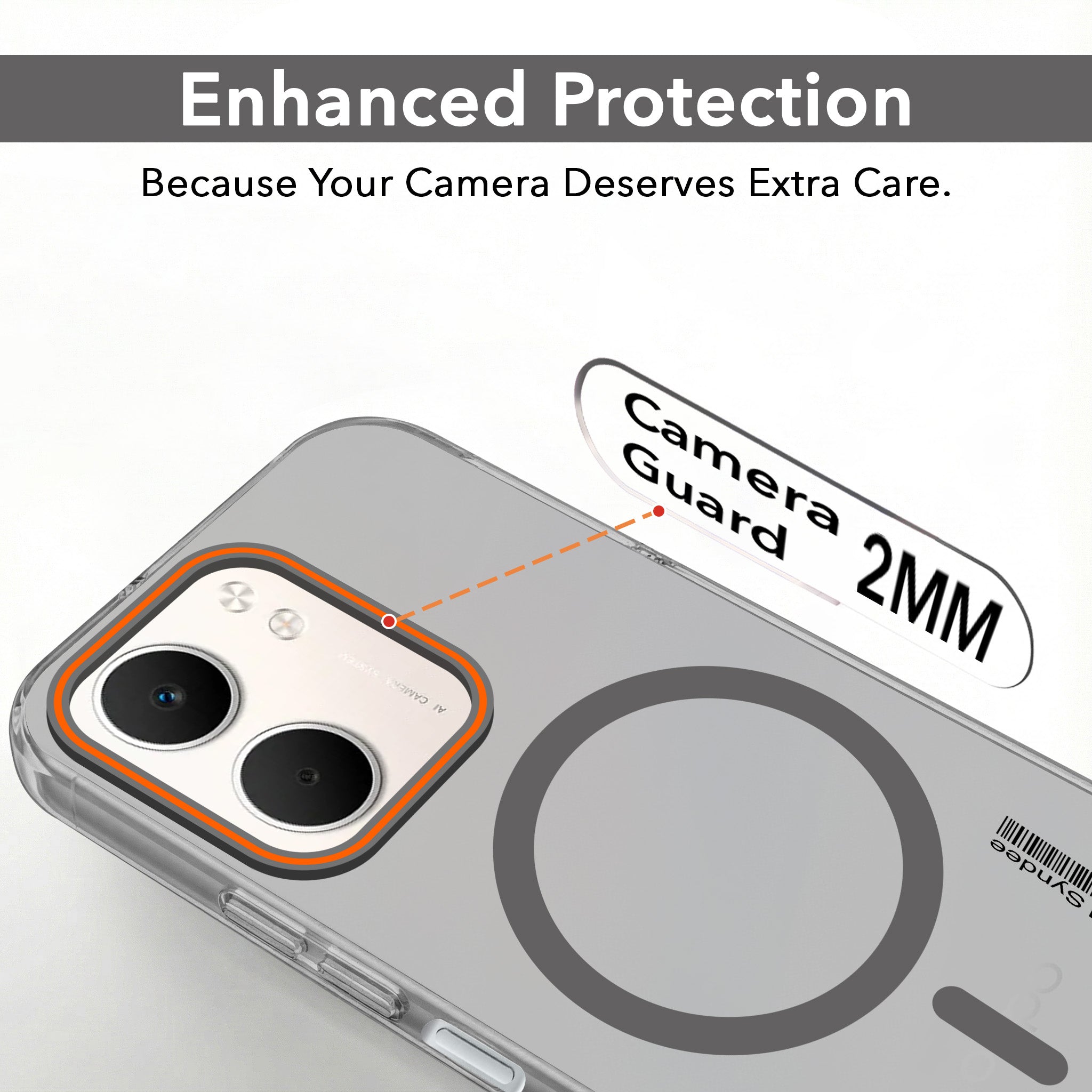 For Oppo A5X Back Cover Case (Soft Touch | Camera Bump Protection | MagSafe Compatible | Matte Finish)