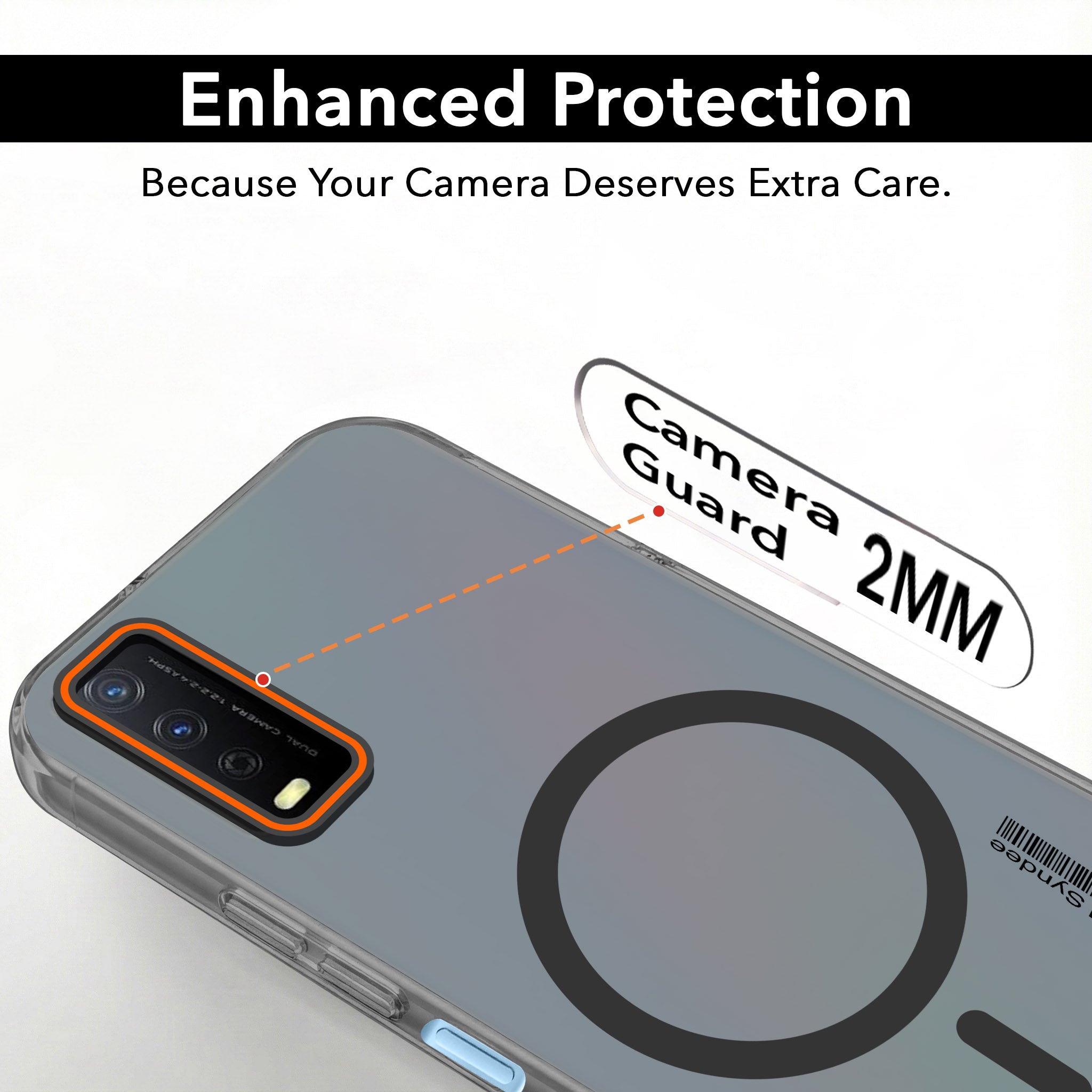 For Vivo Y12s | Y11s | Y12G Back Cover Case (Soft Touch | Camera Bump Protection | MagSafe Compatible | Matte Finish)