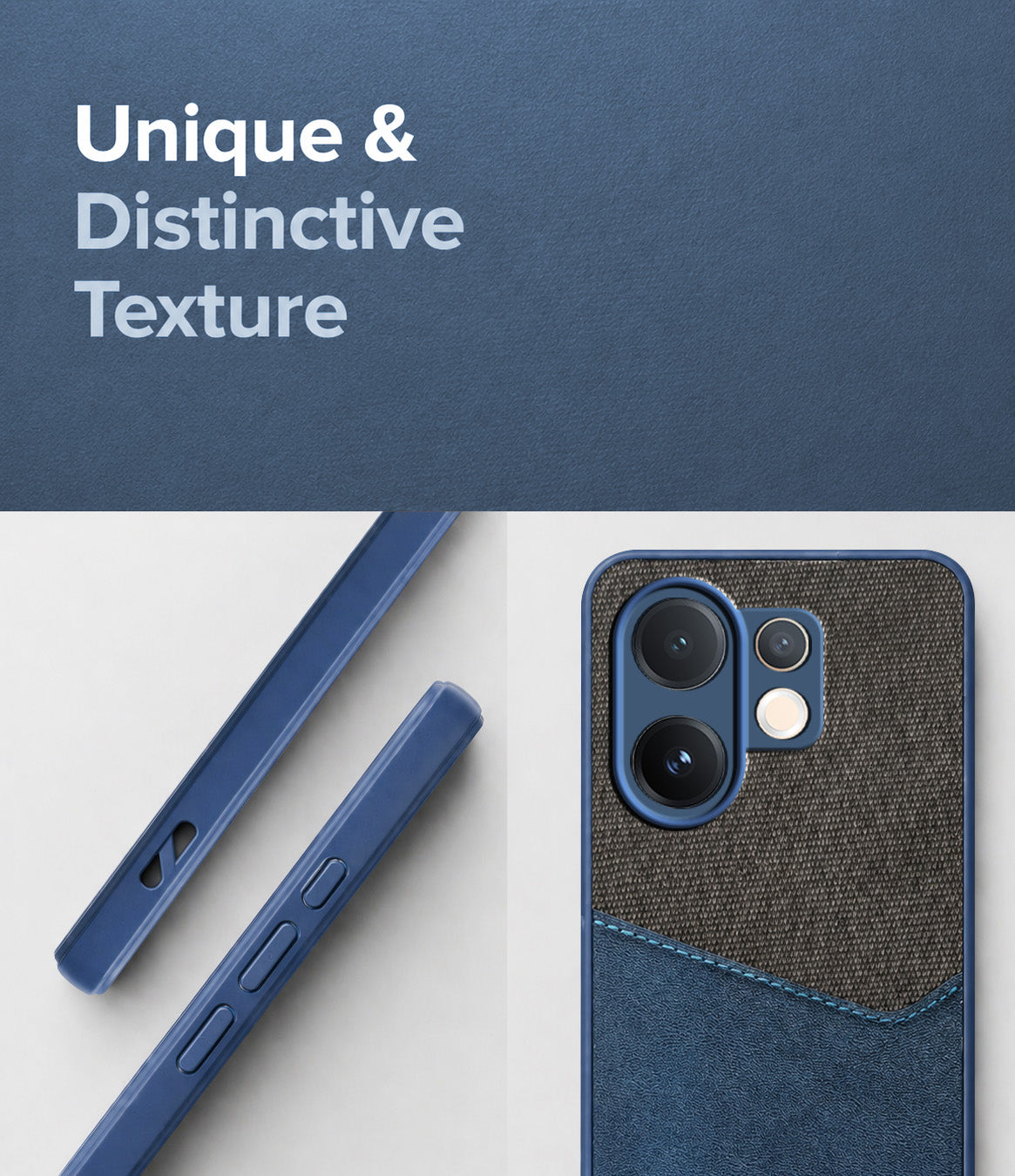 For Vivo V60 | Vivo T4 Pro Back Cover Case (Dual PU Leather Stitch | Professional Minimalist | Soft and Flexible)