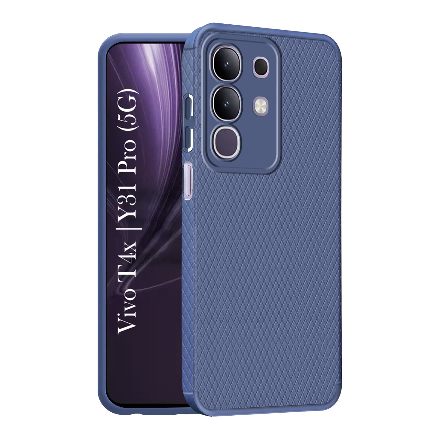 For Vivo T4x | Vivo Y31 Pro Back Cover Case (Liquid Silicone | Side Grip | Camera Protection)