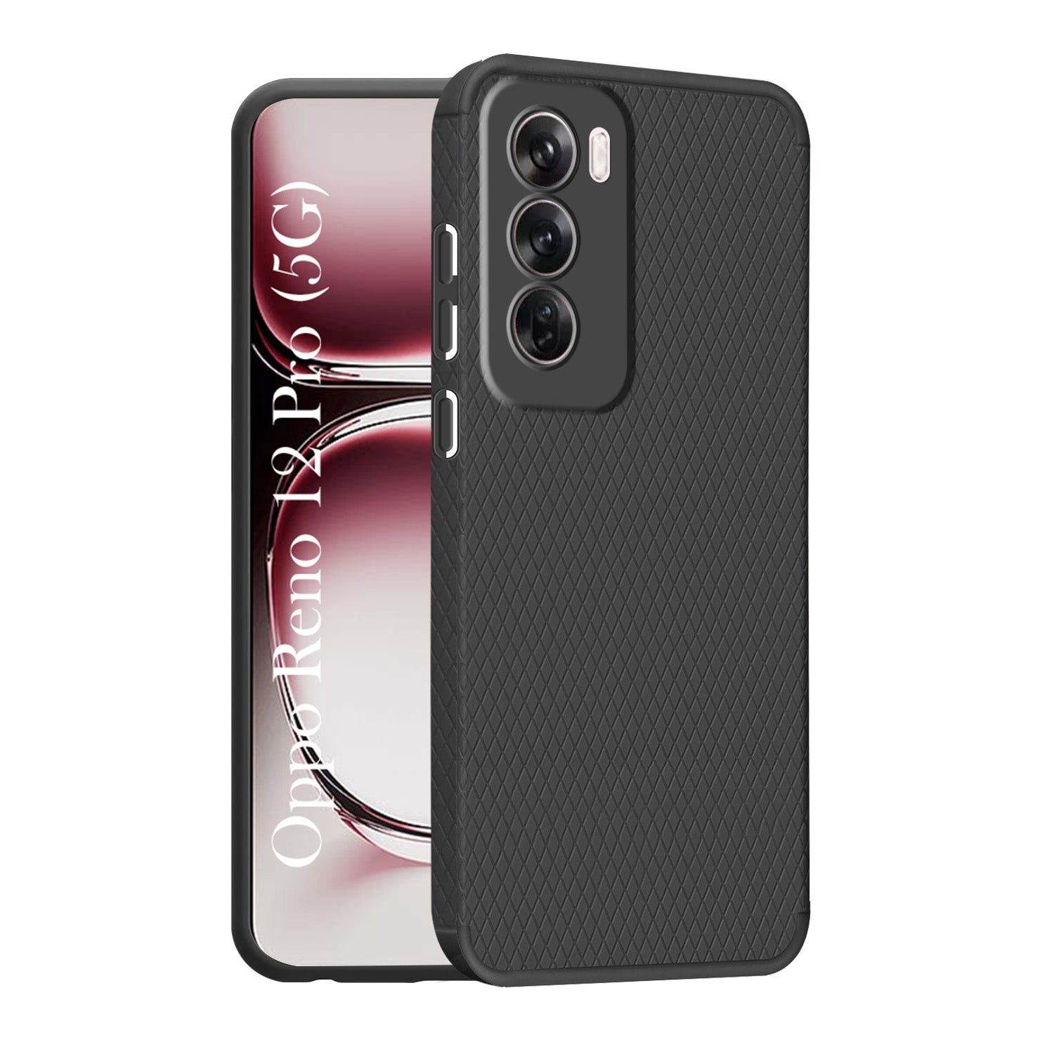For Oppo Reno12 Pro 5G | Oppo Reno 12 Pro 5G Back Cover Case (Liquid Silicone | Side Grip | Camera Protection)