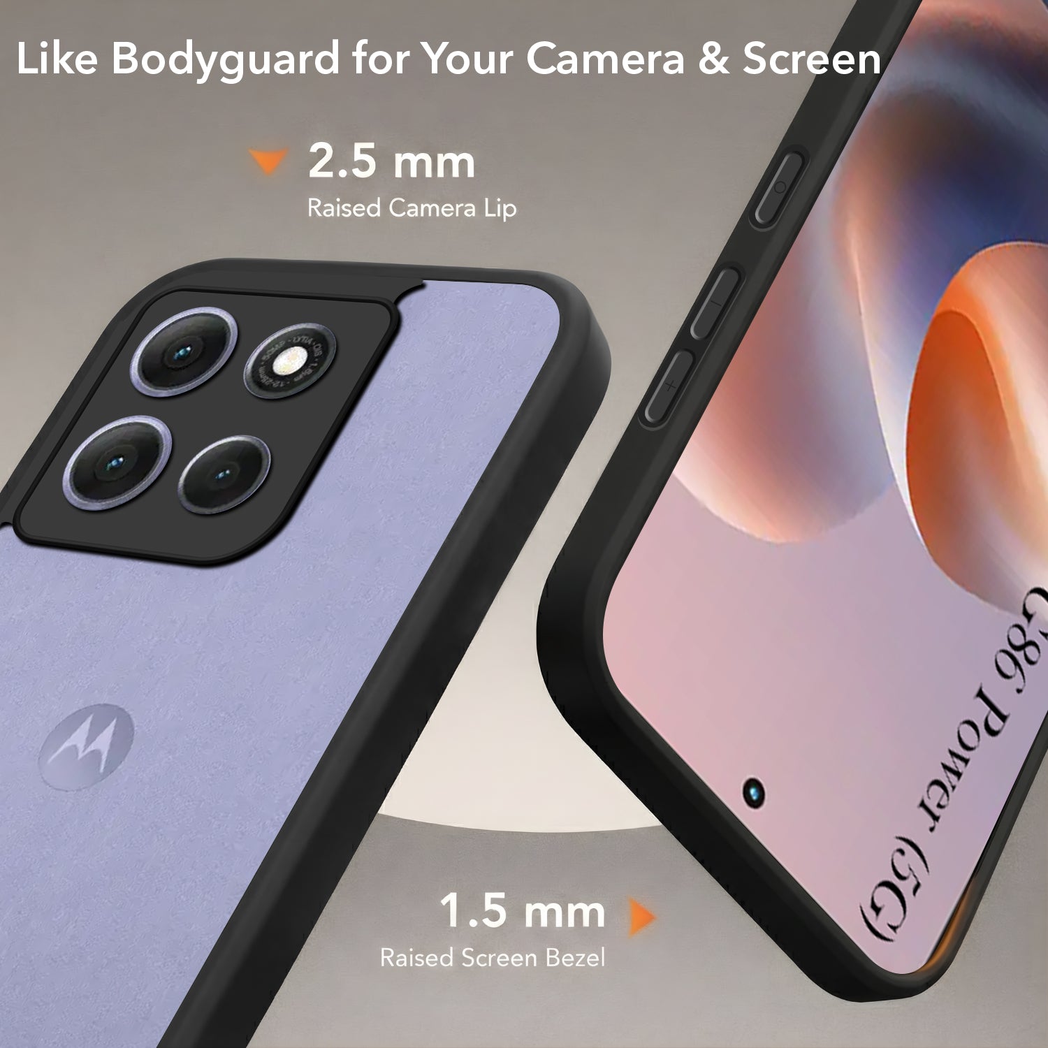For Motorola Moto G86 Power Back Cover Case (Built-in Stand | Lifetime Anti Yellow | Kickstand Shockproof | Camera Protection | MagSafe Compatible)