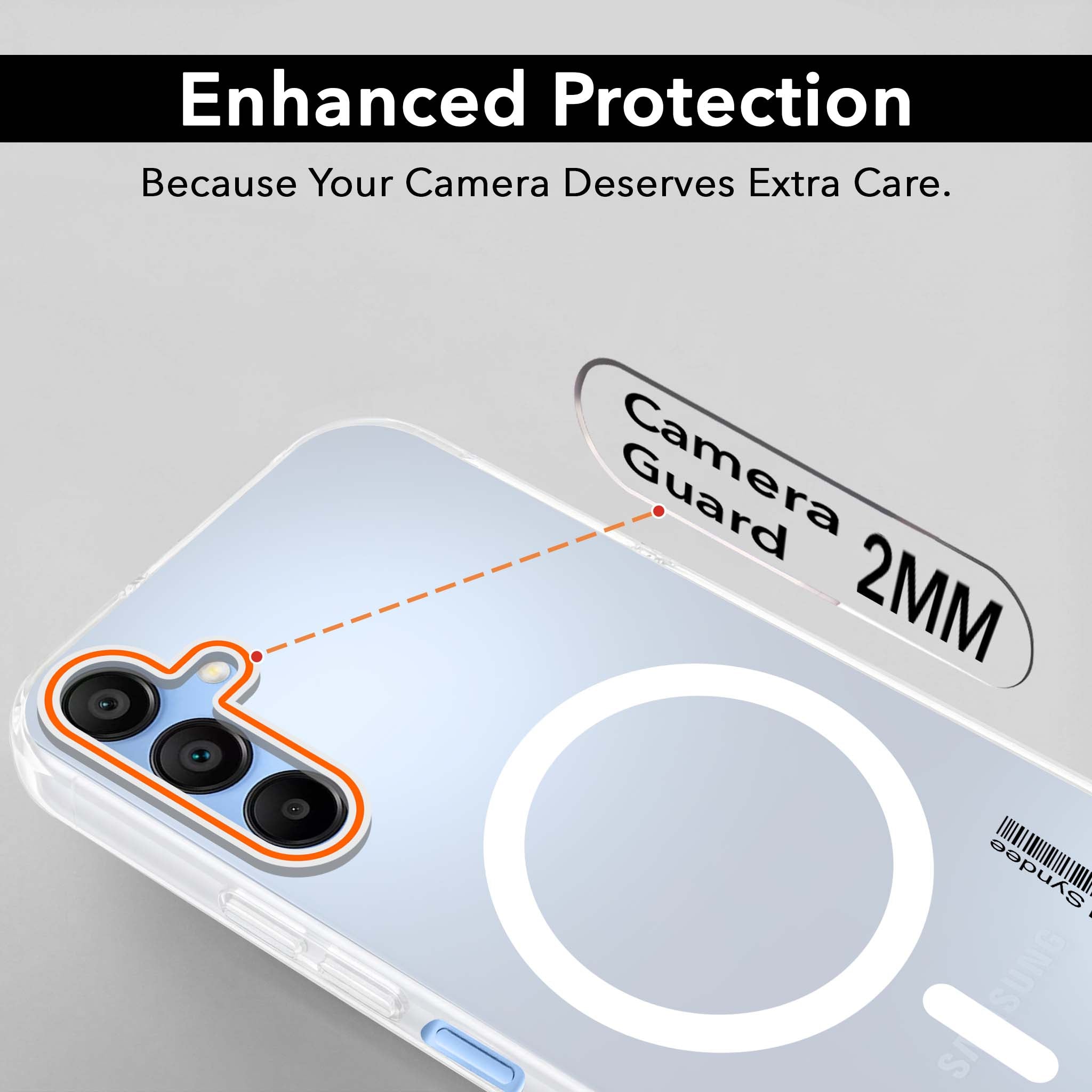For Samsung Galaxy A15 5G Back Cover Case (Soft Touch | Camera Bump Protection | MagSafe Compatible | Matte Finish)