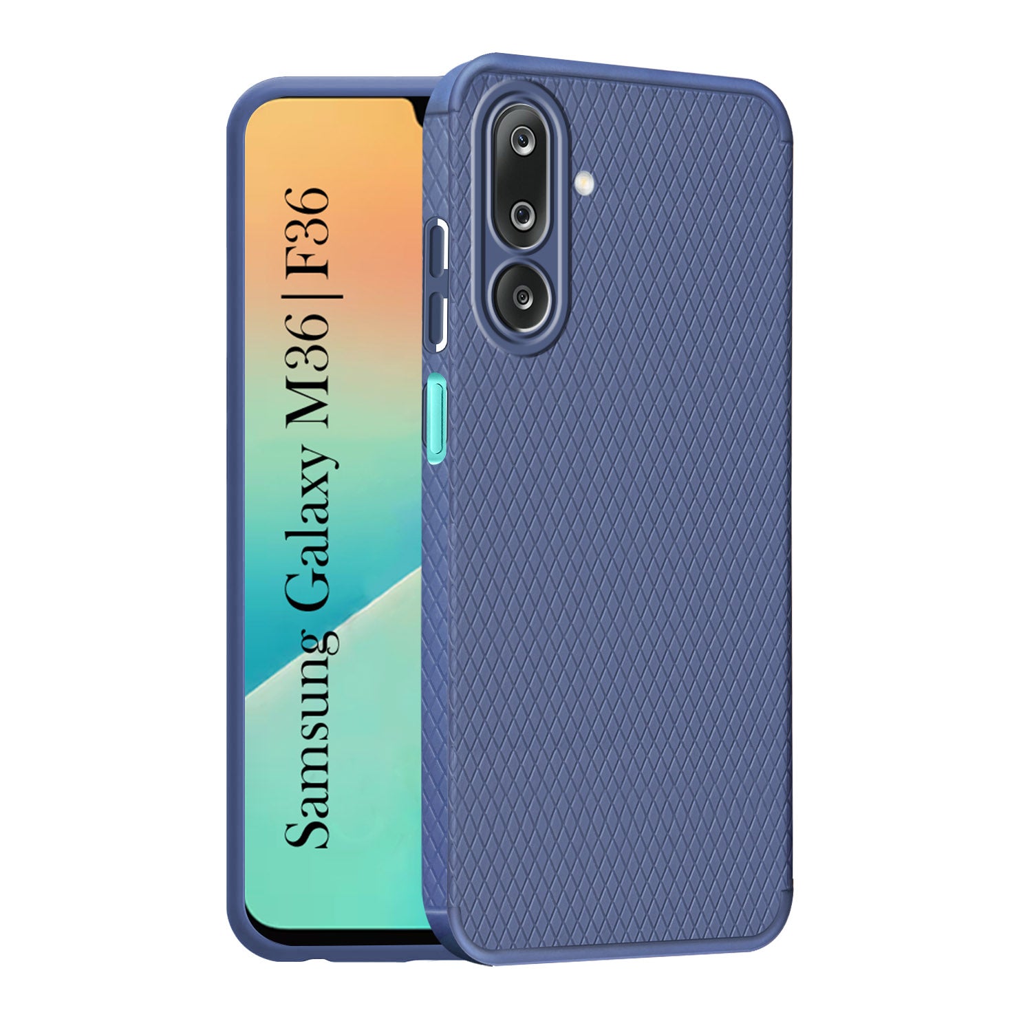 For Samsung Galaxy M36 | Samsung Galaxy F36 Back Cover Case Liquid Silicone (Camera Protection | Side Grip Texture | Soft and Flexible)