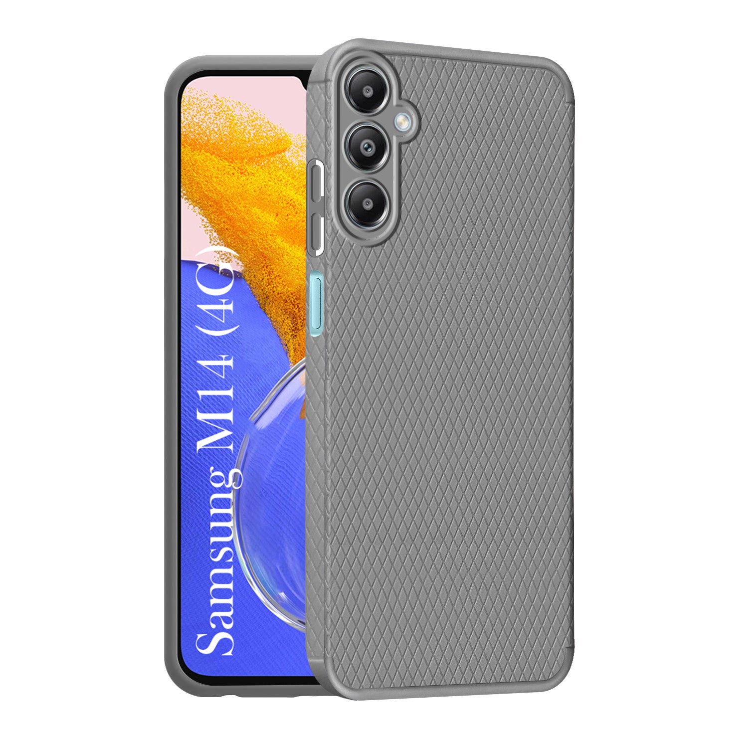 For Samsung Galaxy M14 4G Back Cover Case (Liquid Silicone | Side Grip | Camera Protection)