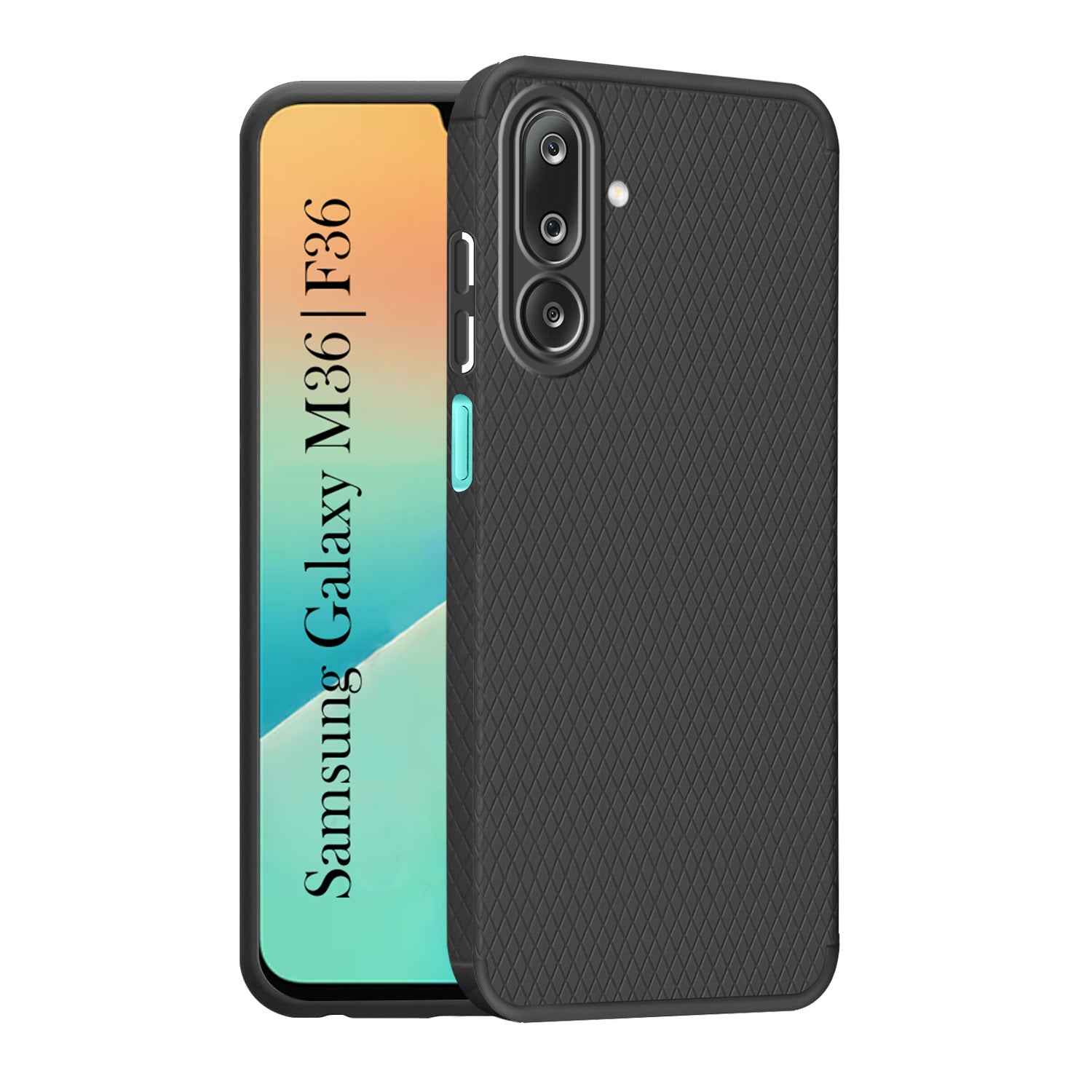 For Samsung Galaxy M36 | Samsung Galaxy F36 Back Cover Case Liquid Silicone (Camera Protection | Side Grip Texture | Soft and Flexible)