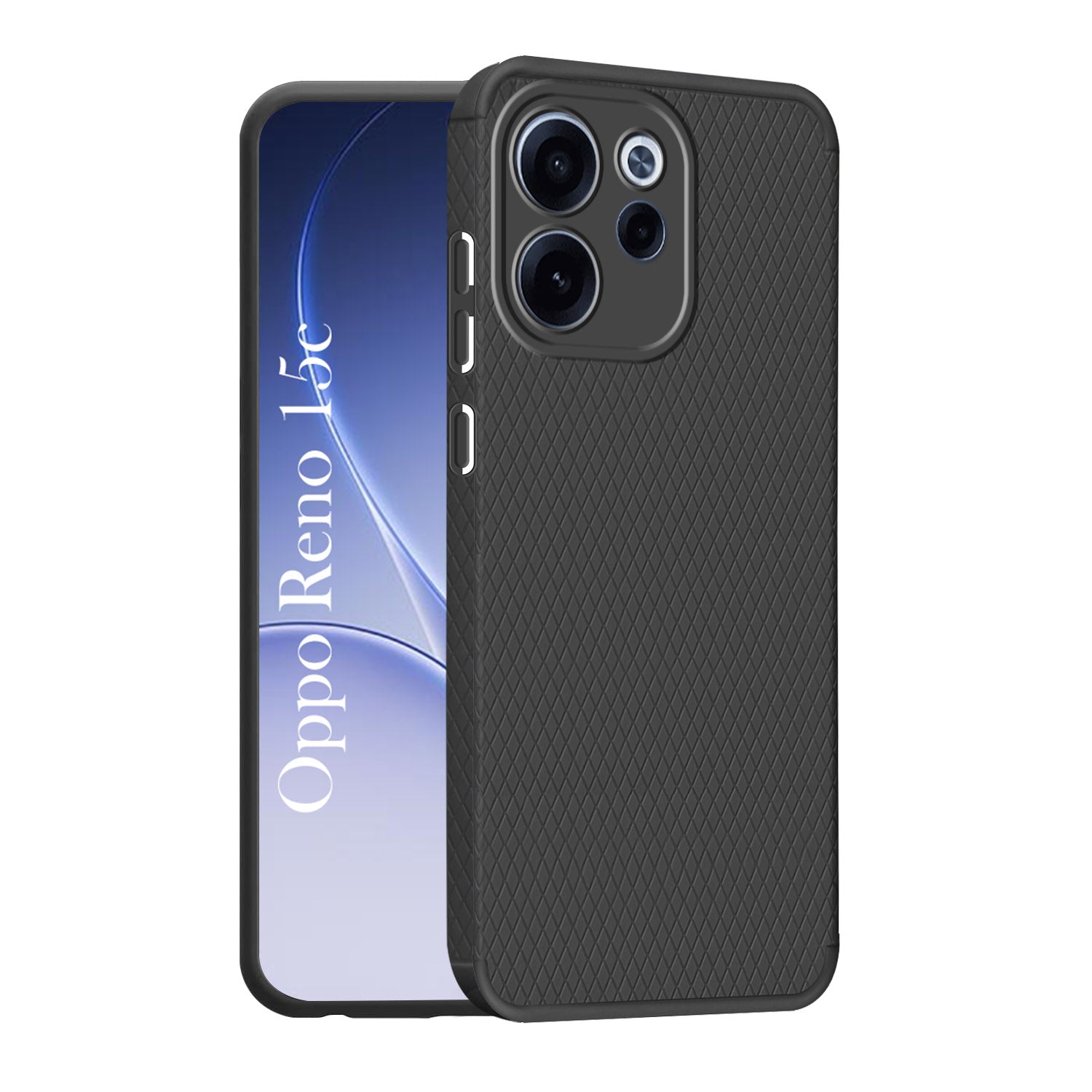 For Oppo Reno 15c Back Cover Case Liquid Silicone (Camera Protection | Side Grip Texture | Soft and Flexible)