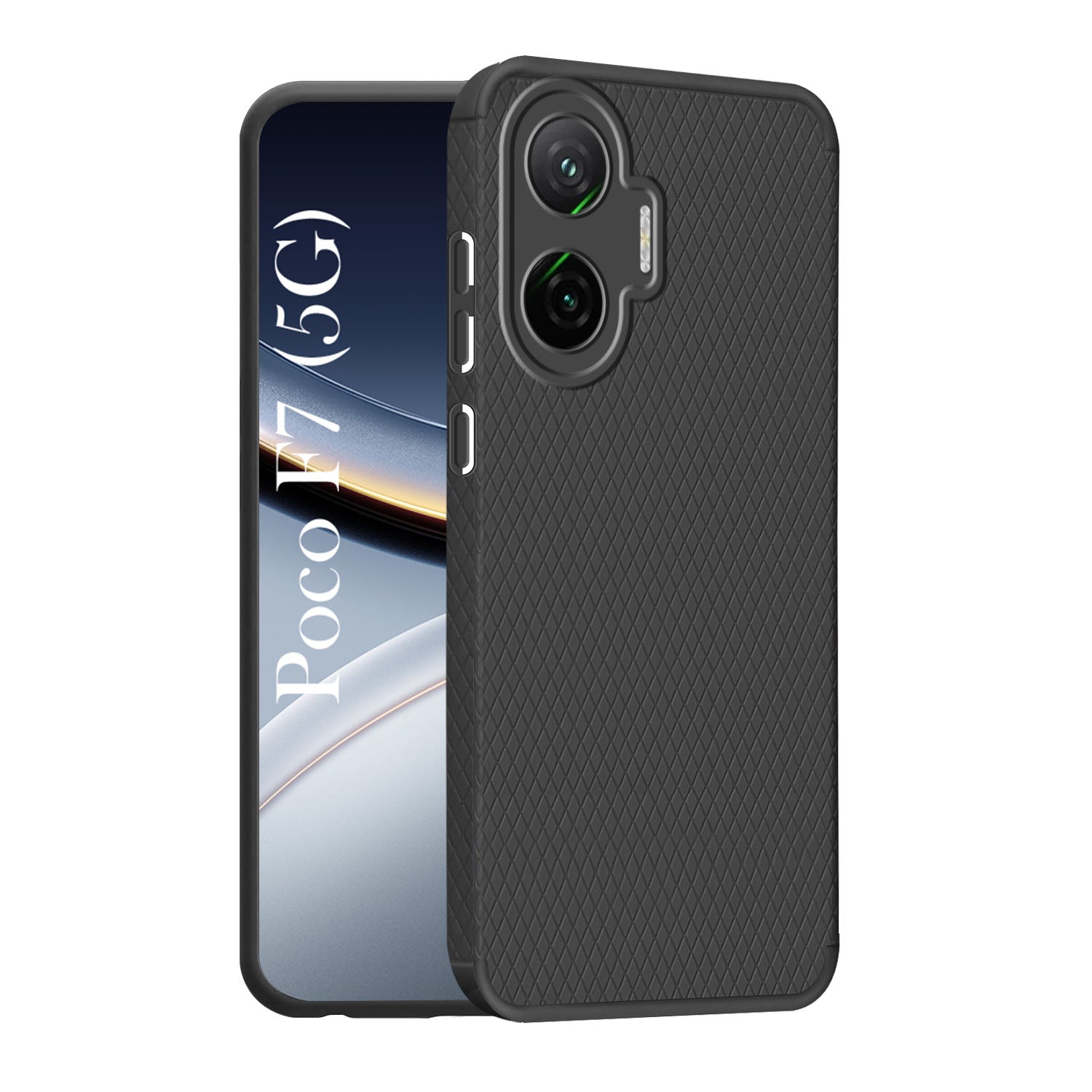For Xiaomi Poco F7 5G Back Cover Case (Liquid Silicone | Side Grip | Camera Protection)