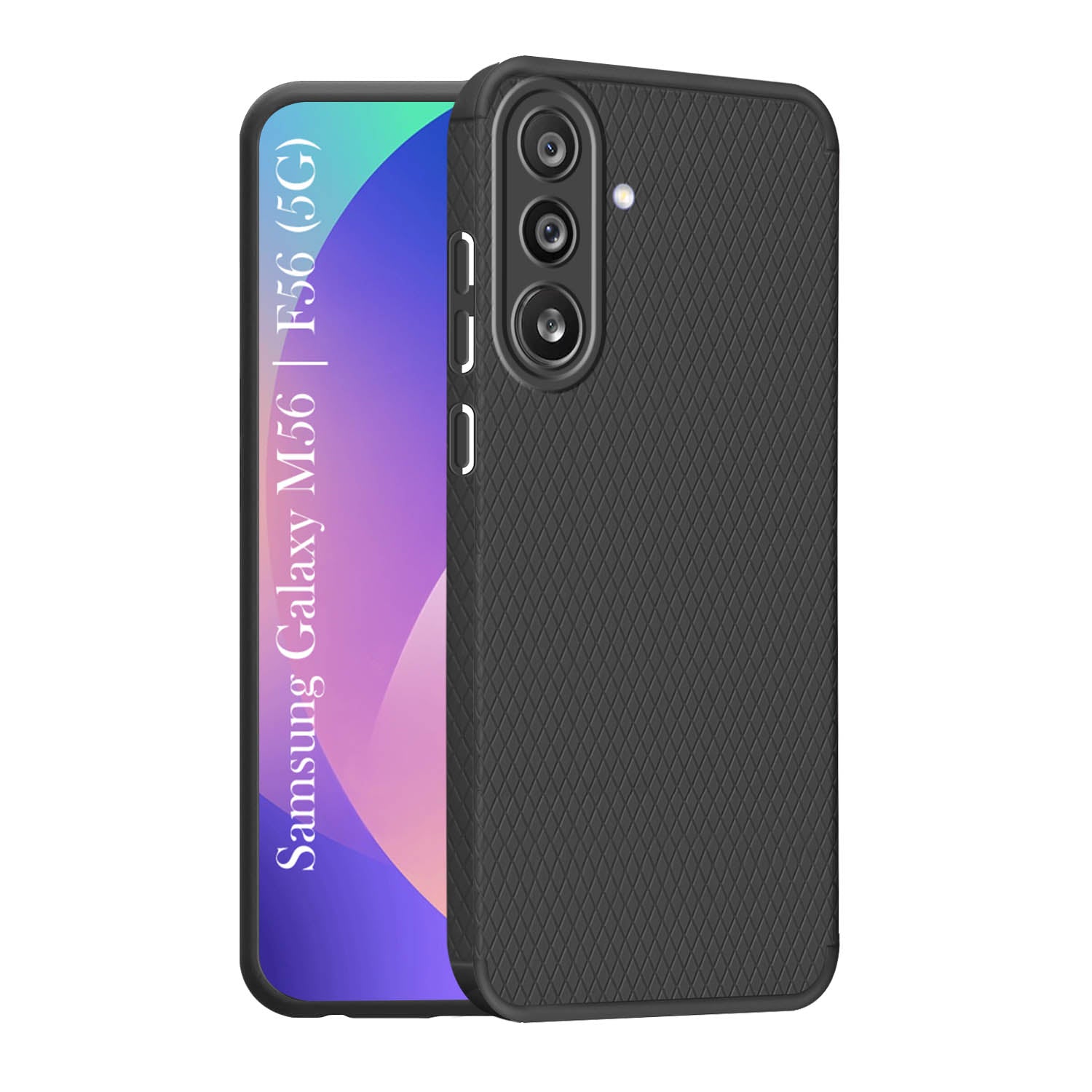 For Samsung Galaxy M56 | Samsung Galaxy F56 Back Cover Case (Liquid Silicone | Side Grip | Camera Protection)