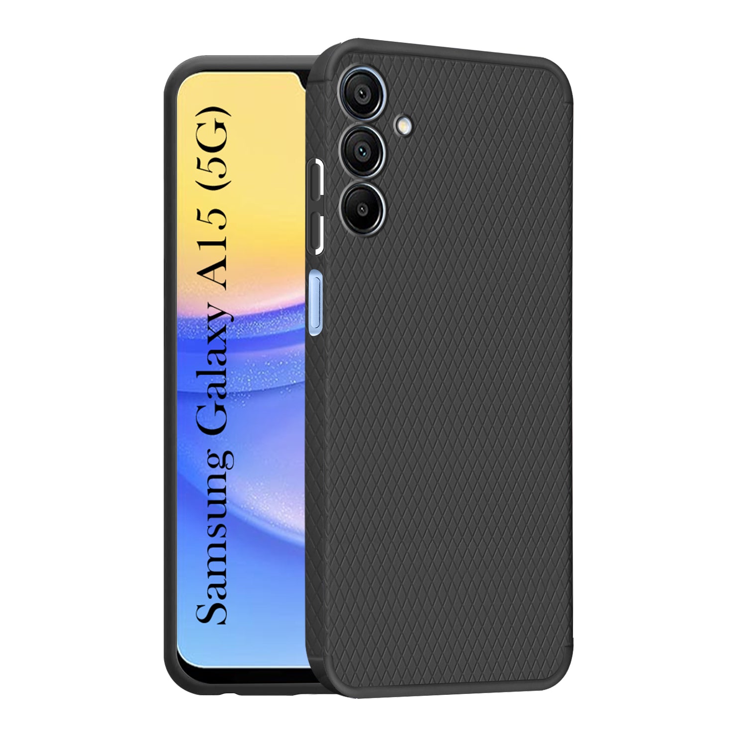 For Samsung Galaxy A15 5G  Back Cover Case (Liquid Silicone | Side Grip | Camera Protection)