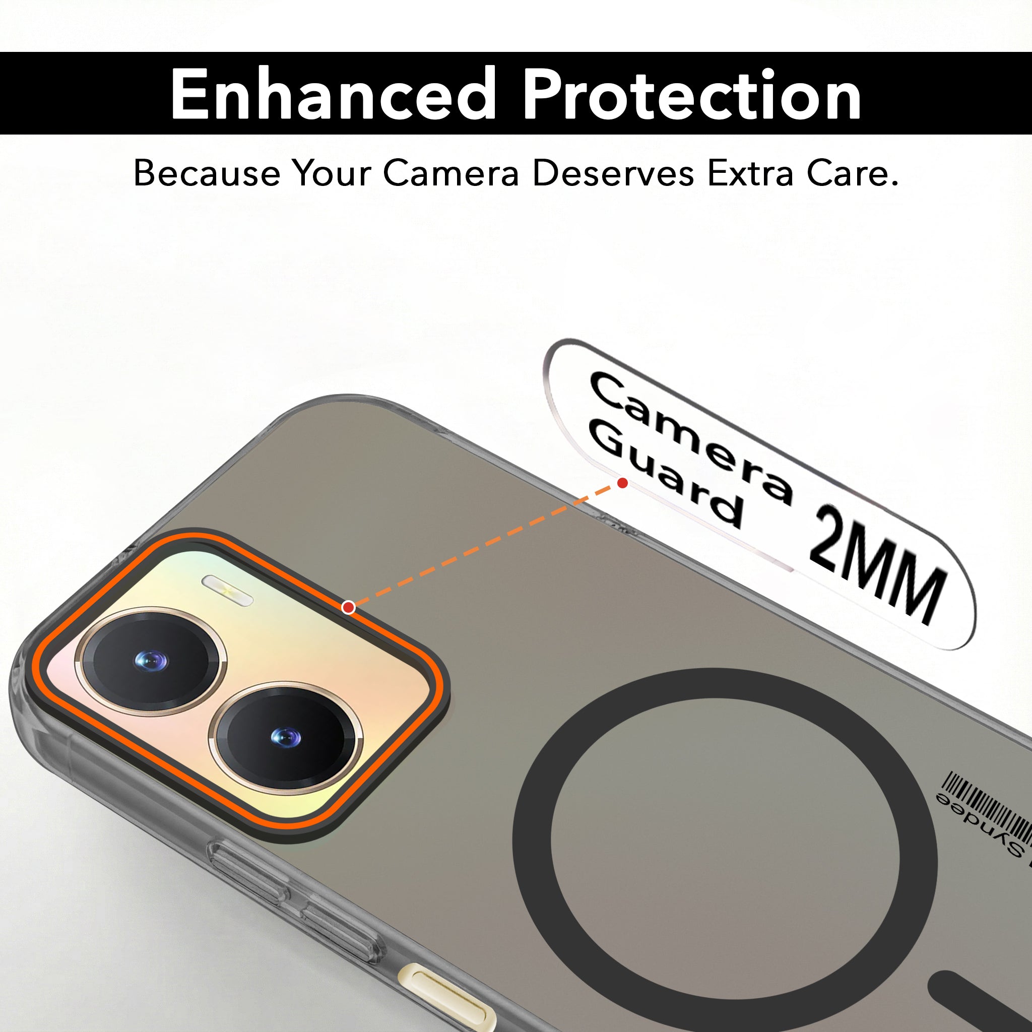 For Vivo T2x Back Cover Case (Soft Touch | Camera Bump Protection | MagSafe Compatible | Matte Finish)