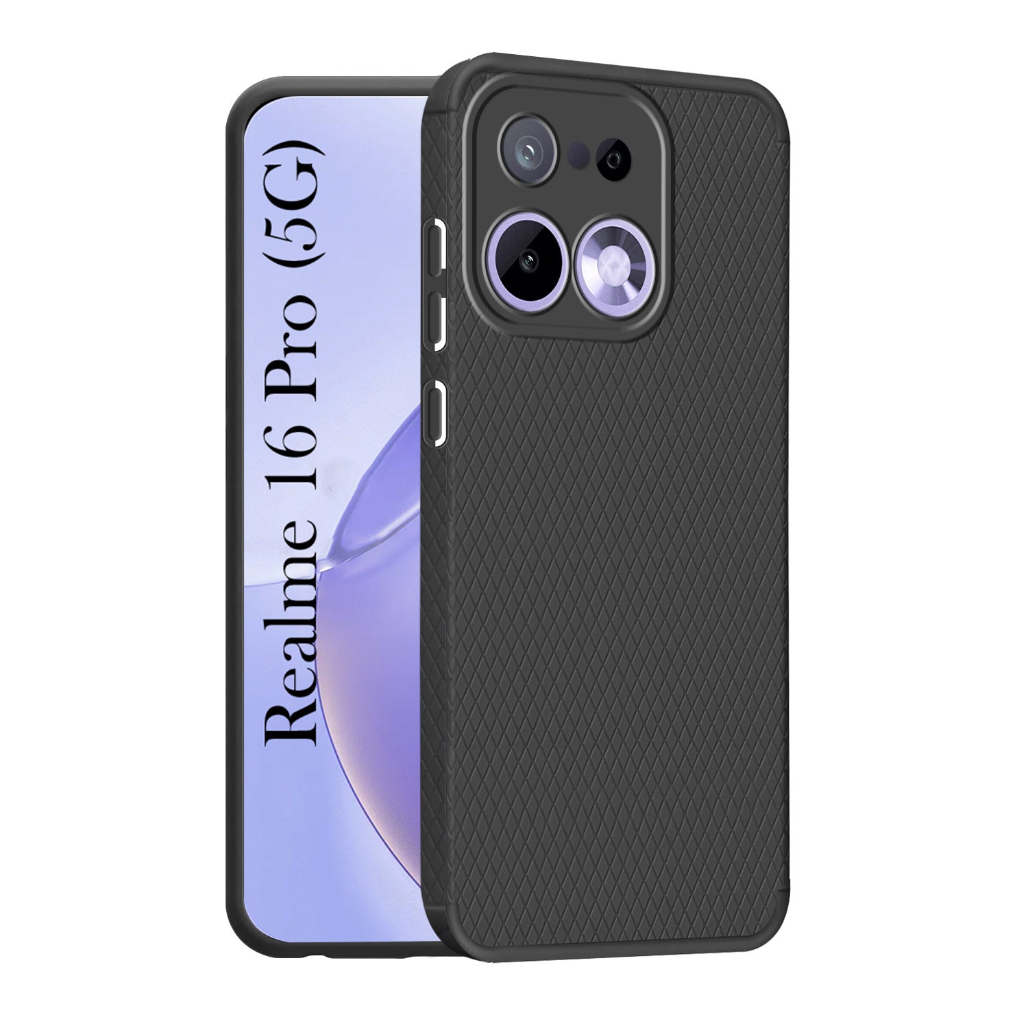 For Realme 16 Pro Back Cover Case Liquid Silicone (Camera Protection | Side Grip Texture | Soft and Flexible)