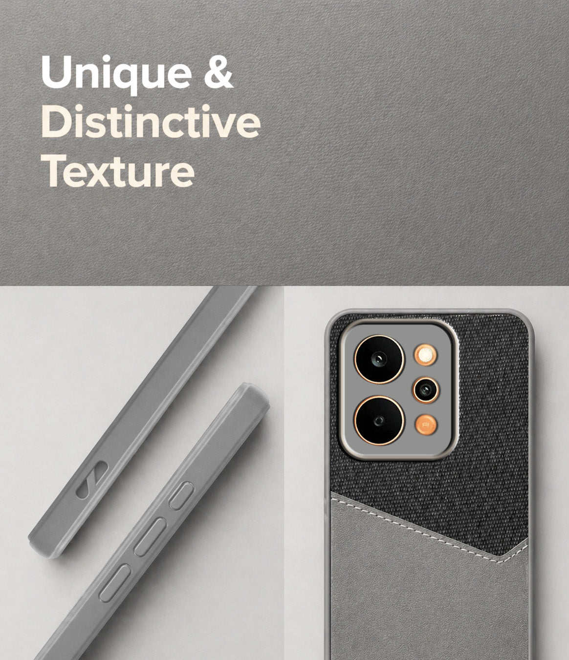 For Realme P4 Power 5G | Realme Narzo Power Back Cover Case (Dual PU Leather Stitch | Professional Minimalist | Soft and Flexible)