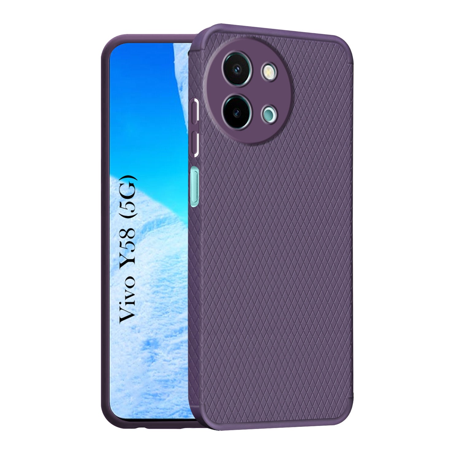 For Vivo Y58 5G Back Cover Case (Liquid Silicone | Side Grip | Camera Protection)