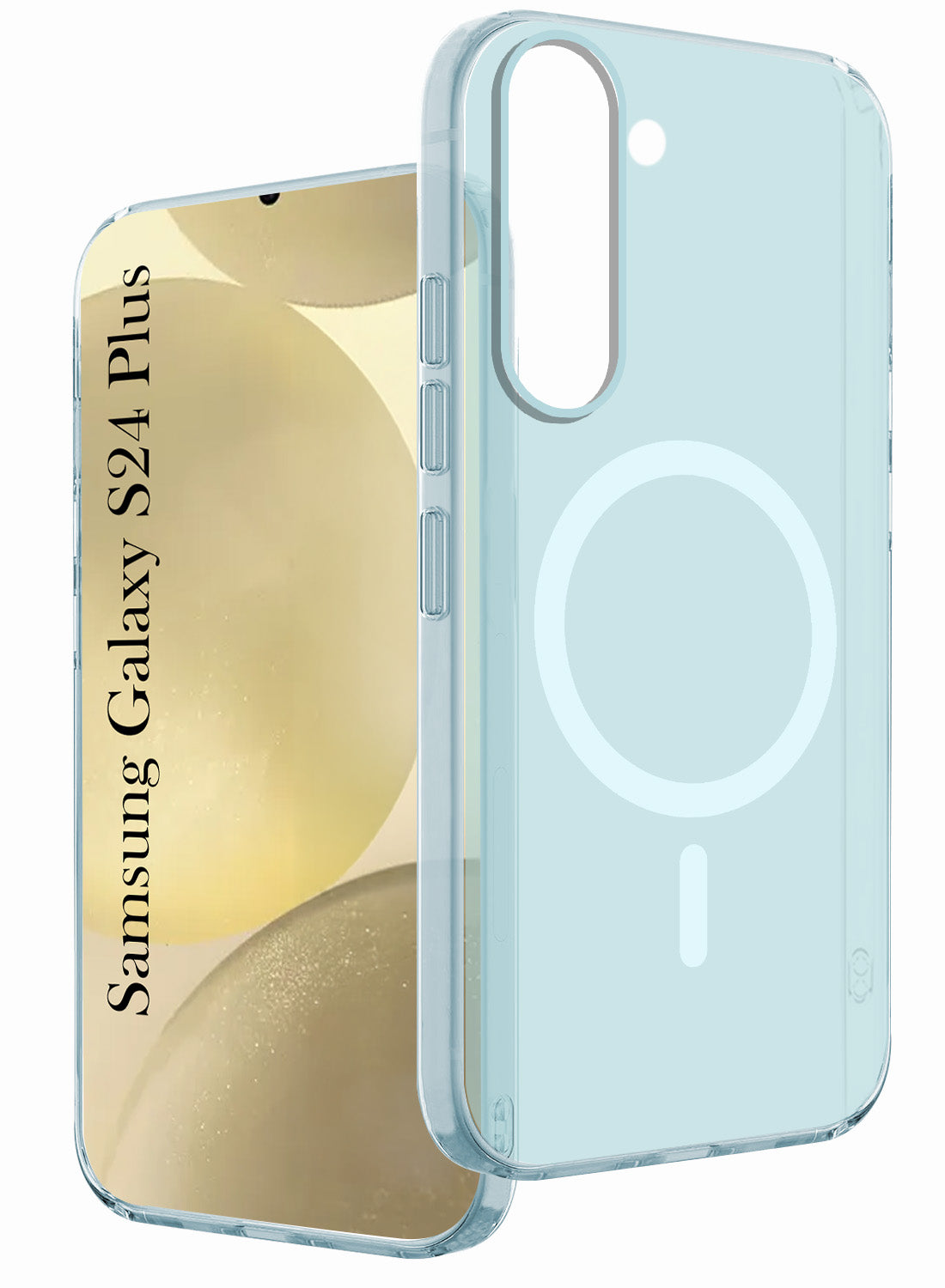 For Samsung Galaxy S24 Plus Back Cover Case Crystal (Frosted Matte Feel | MagSafe Compatible Wireless Charging)