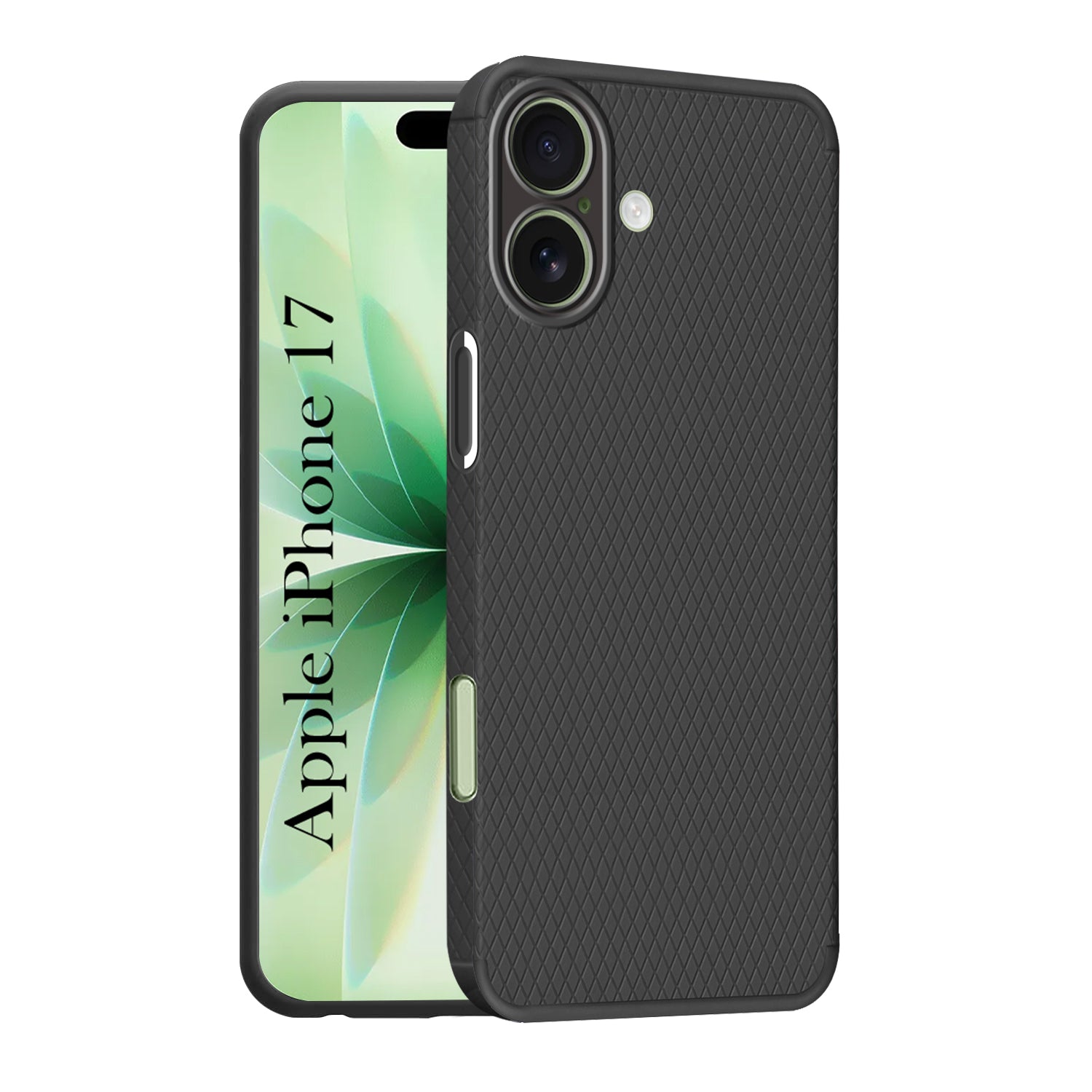 For Apple iPhone 17 Back Cover Case (Camera Protection | Side Grip Texture | Soft and Flexible)