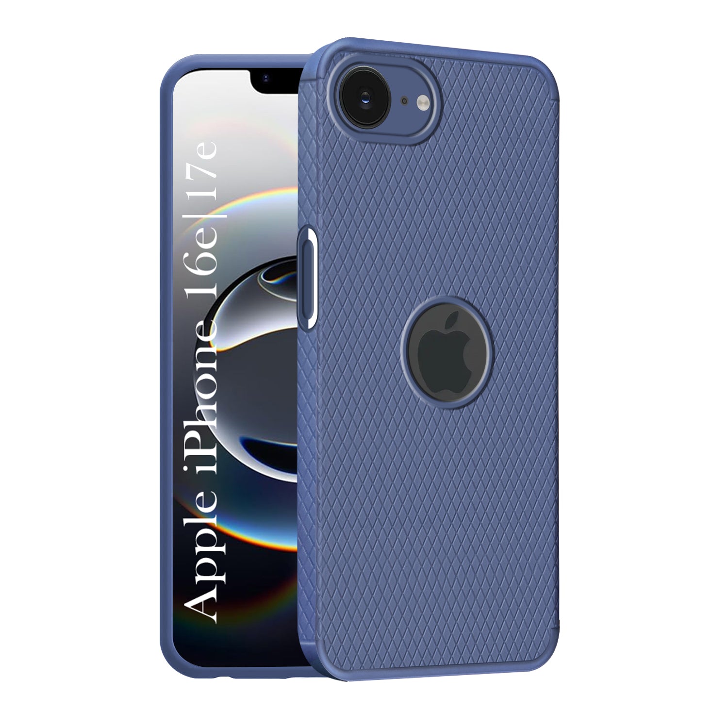 For iPhone 16e | iPhone 17e Back Cover Case (Liquid Silicone | Side Grip | Camera Protection)