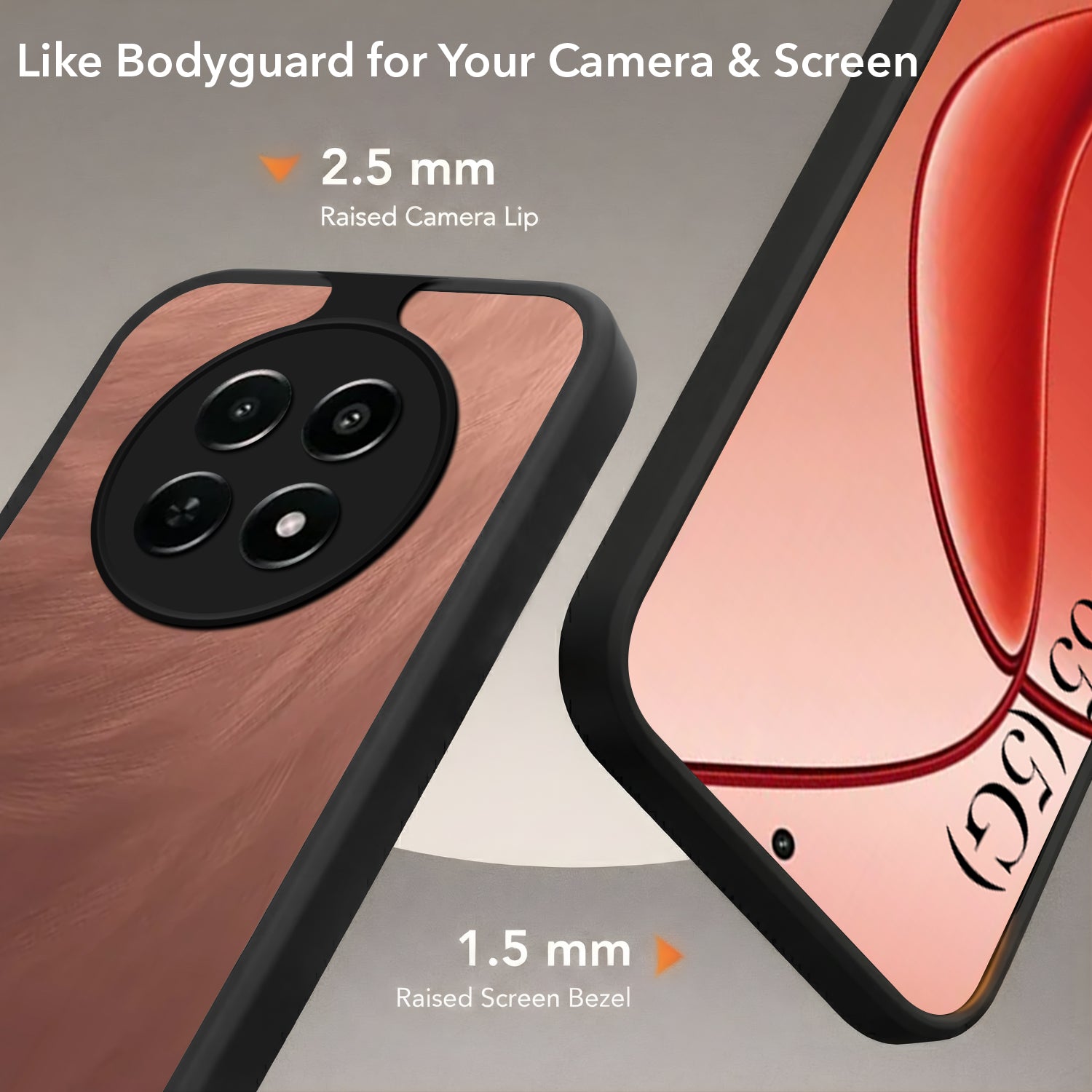 For Realme C65 5G Back Cover Case (Built-in Stand | Lifetime Anti Yellow | Kickstand Shockproof | Camera Protection | MagSafe Compatible)