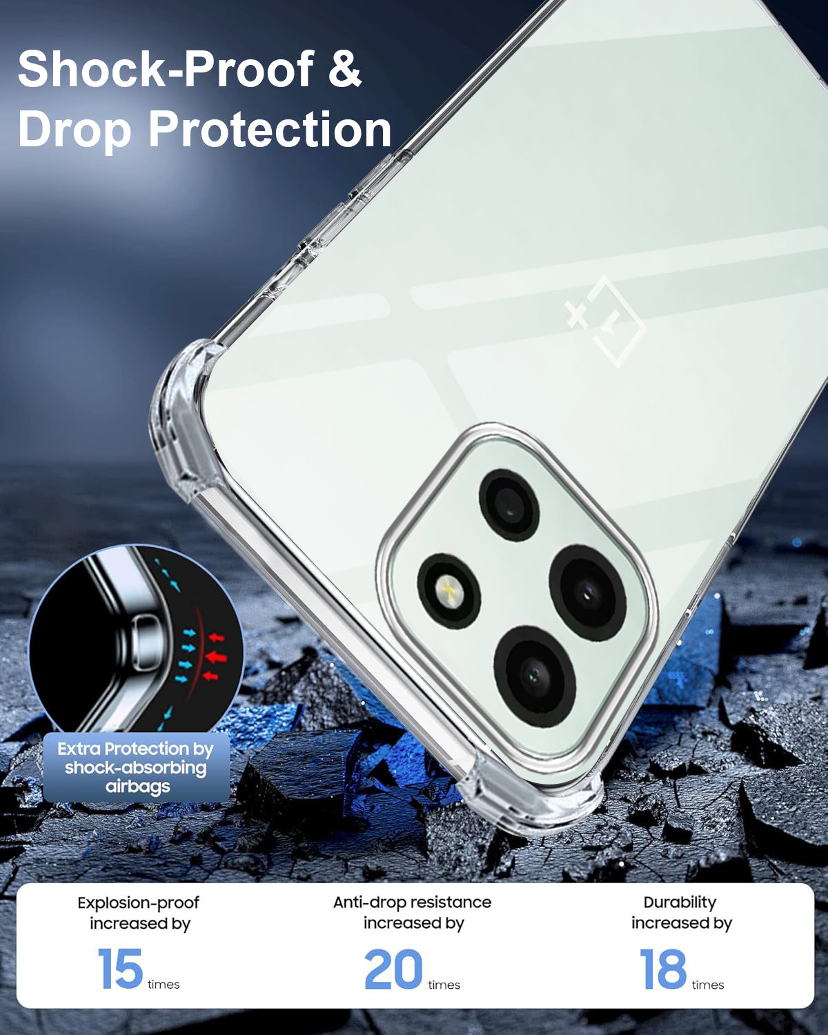 For Oneplus Nord 6 Back Cover Shockproof Crystal-Clear (Drop & Camera Protection | Hard Polycarbonate)