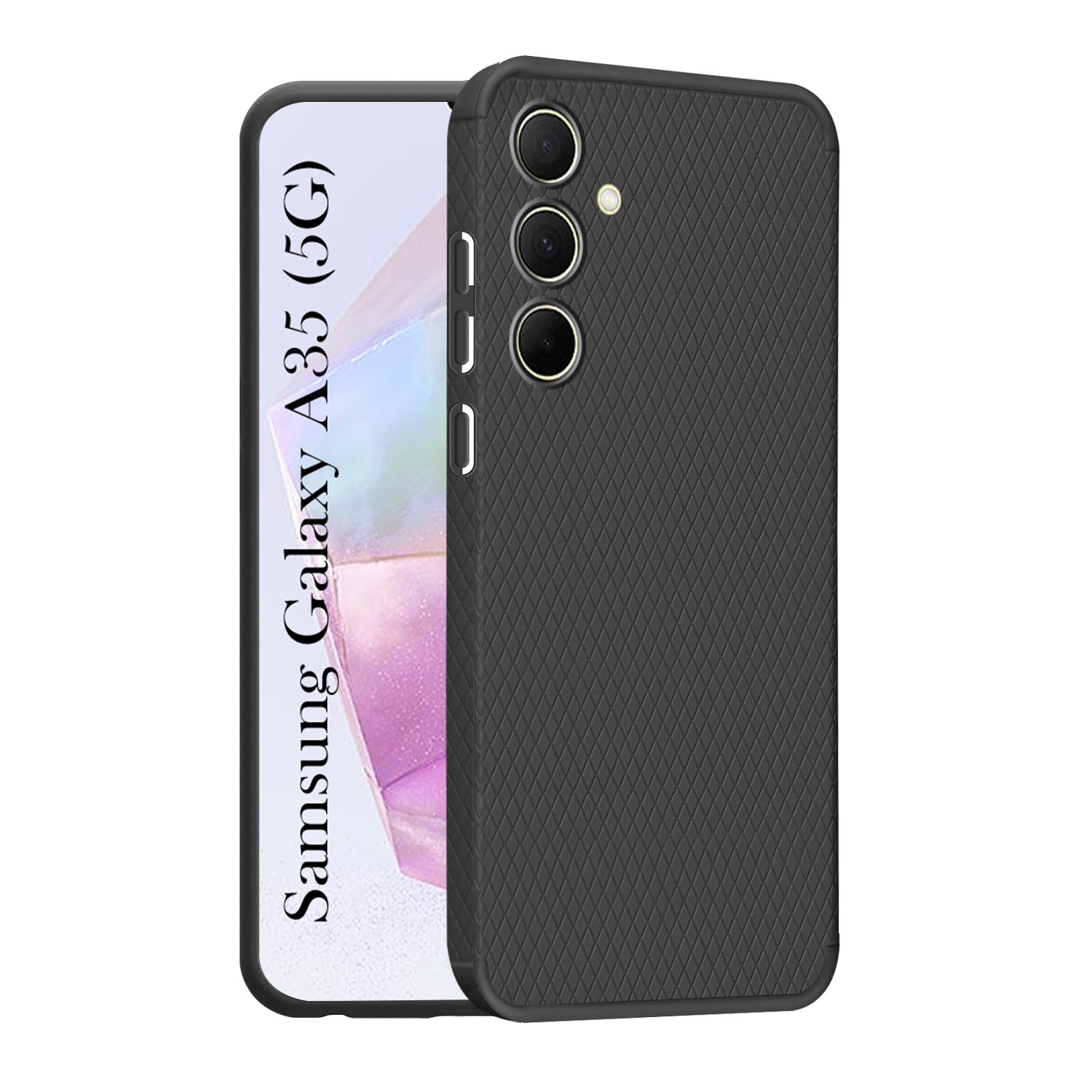 For Samsung Galaxy A35 5G Back Cover Case (Liquid Silicone | Side Grip | Camera Protection)