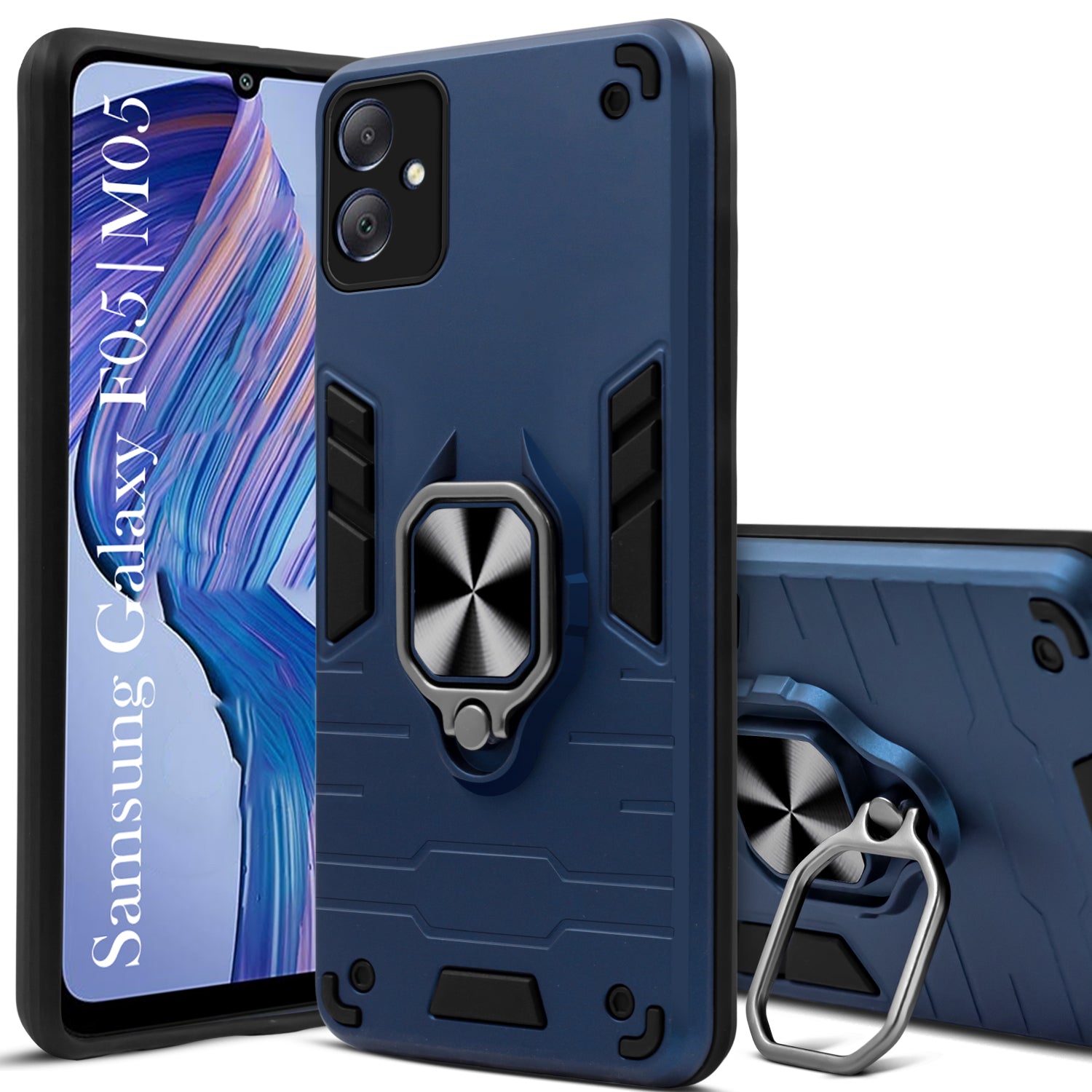 For Samsung Galaxy F05 | M05 Back Cover Case (Shockproof Polycarbonate Dual Layer Hybrid Armor)