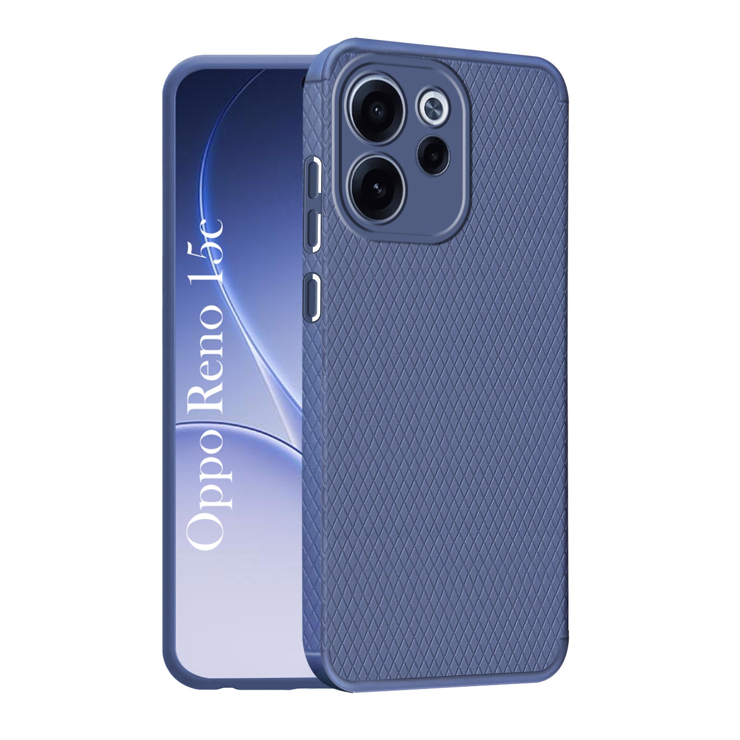 For Oppo Reno 15c Back Cover Case Liquid Silicone (Camera Protection | Side Grip Texture | Soft and Flexible)