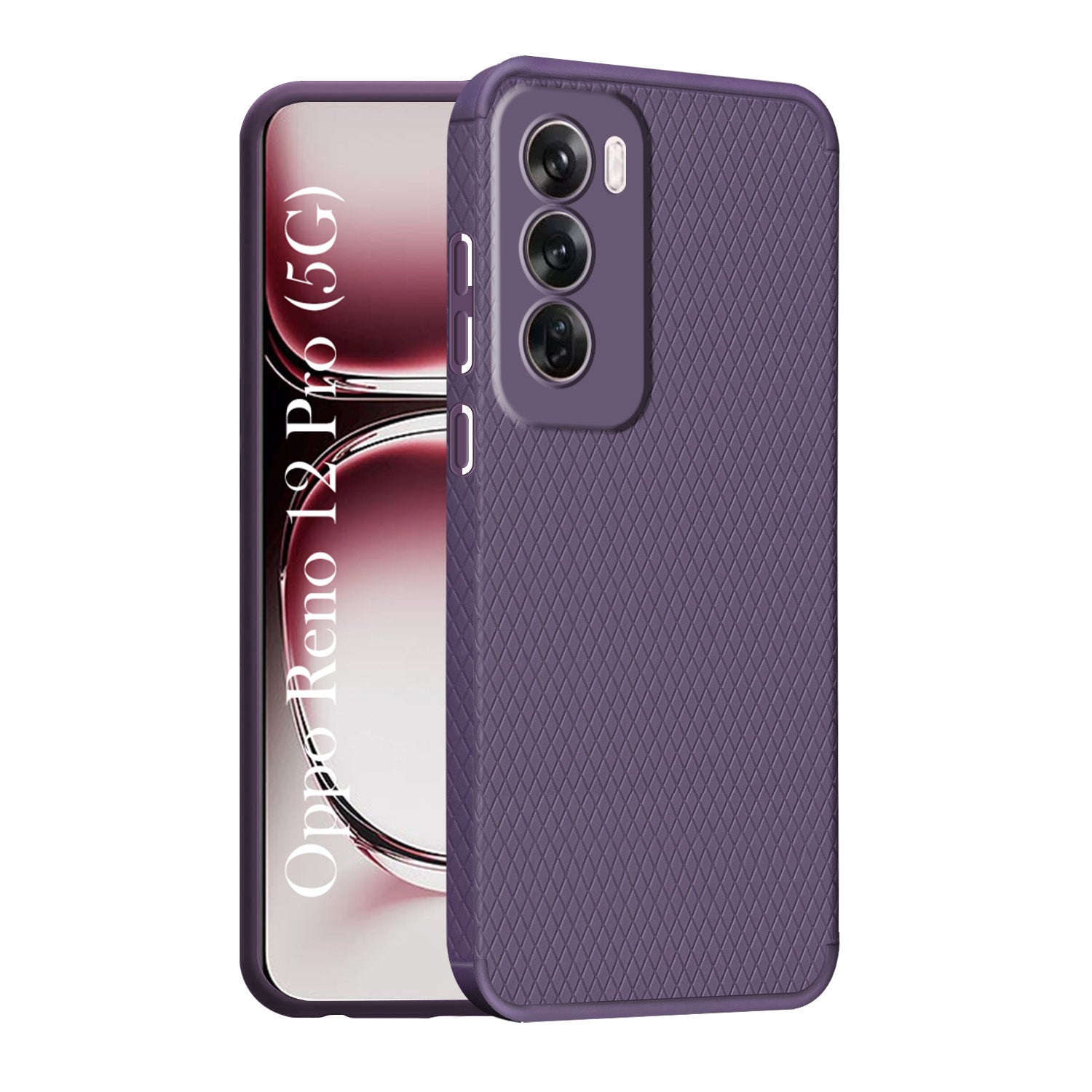 For Oppo Reno12 Pro 5G | Oppo Reno 12 Pro 5G Back Cover Case (Liquid Silicone | Side Grip | Camera Protection)