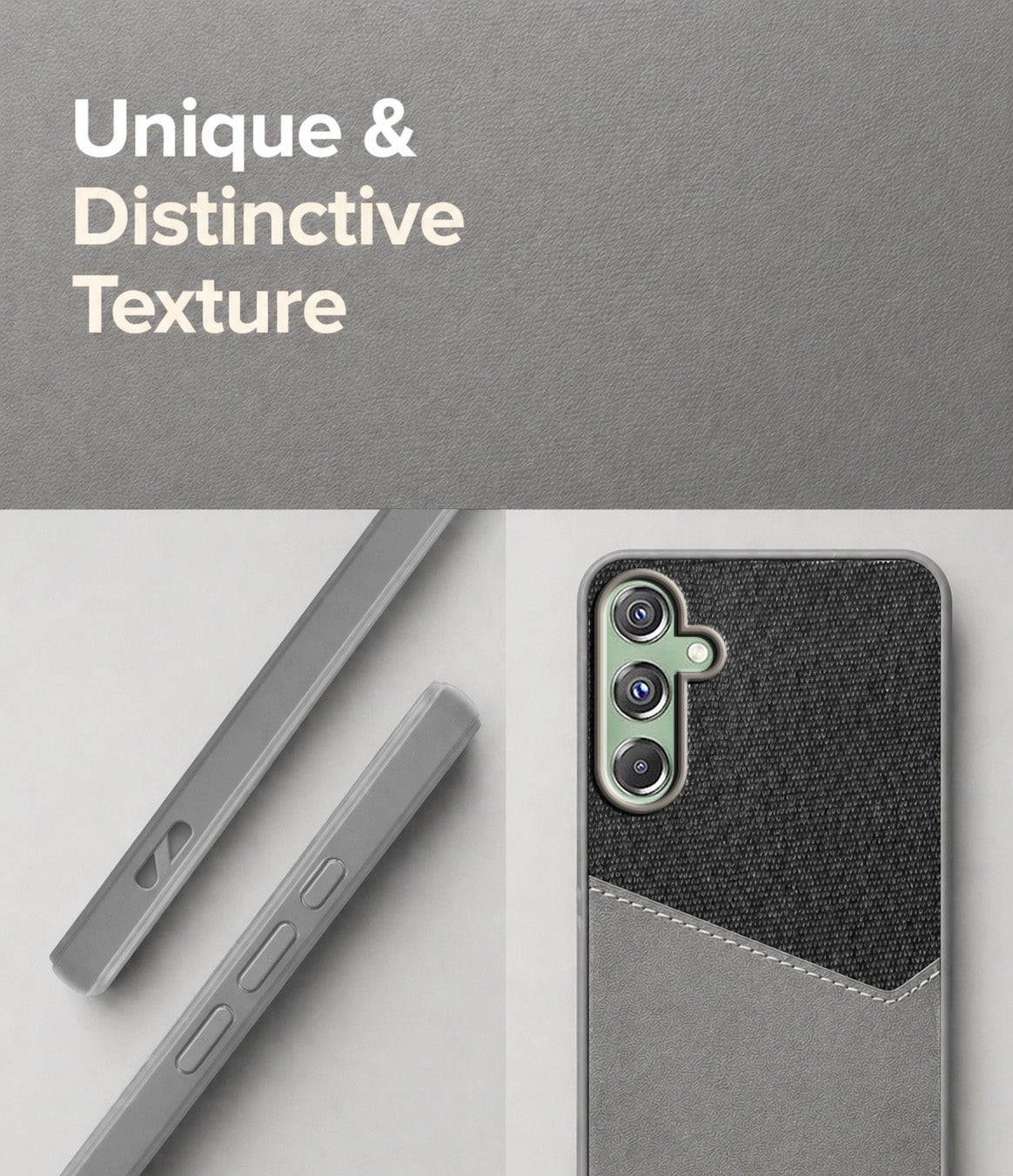 For Samsung Galaxy F34 5G Back Cover Case (Dual PU Leather Stitch | Professional Minimalist | Soft and Flexible)
