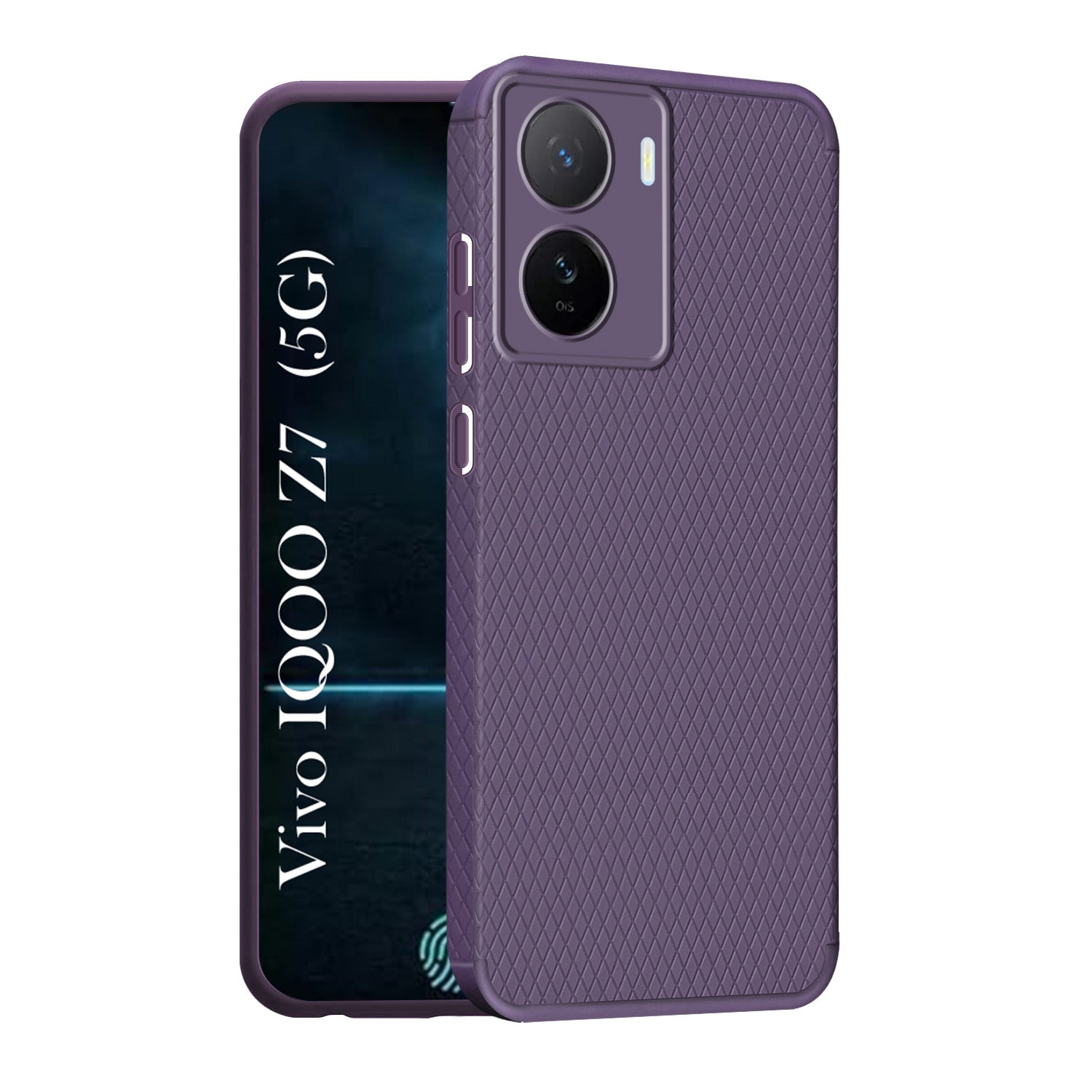 For Vivo IQOO Z7 5G Back Cover Case (Liquid Silicone | Side Grip | Camera Protection)