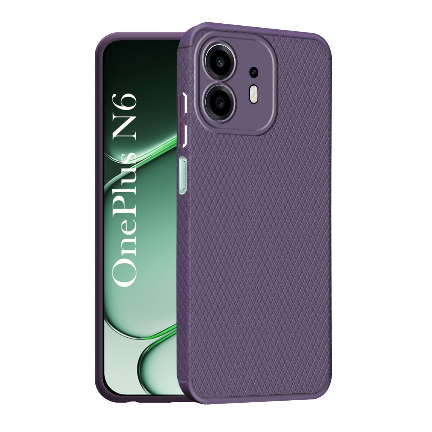 For OnePlus N6 Back Cover Case Liquid Silicone (Camera Protection | Side Grip Texture | Soft and Flexible)