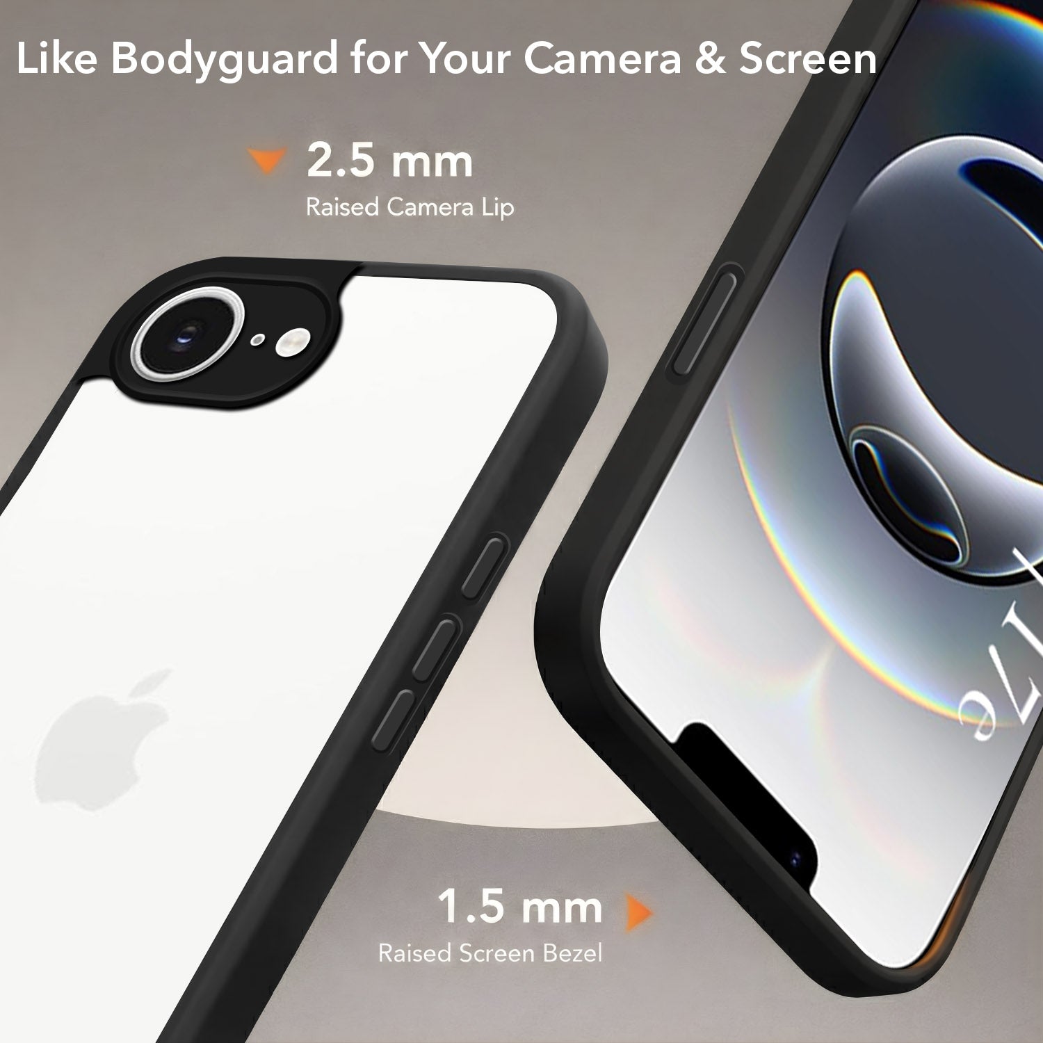 For Apple iPhone 16e | Apple iPhone 17e Back Cover Case (Built-in Stand | Lifetime Anti Yellow | Kickstand Shockproof | Camera Protection | MagSafe Compatible)