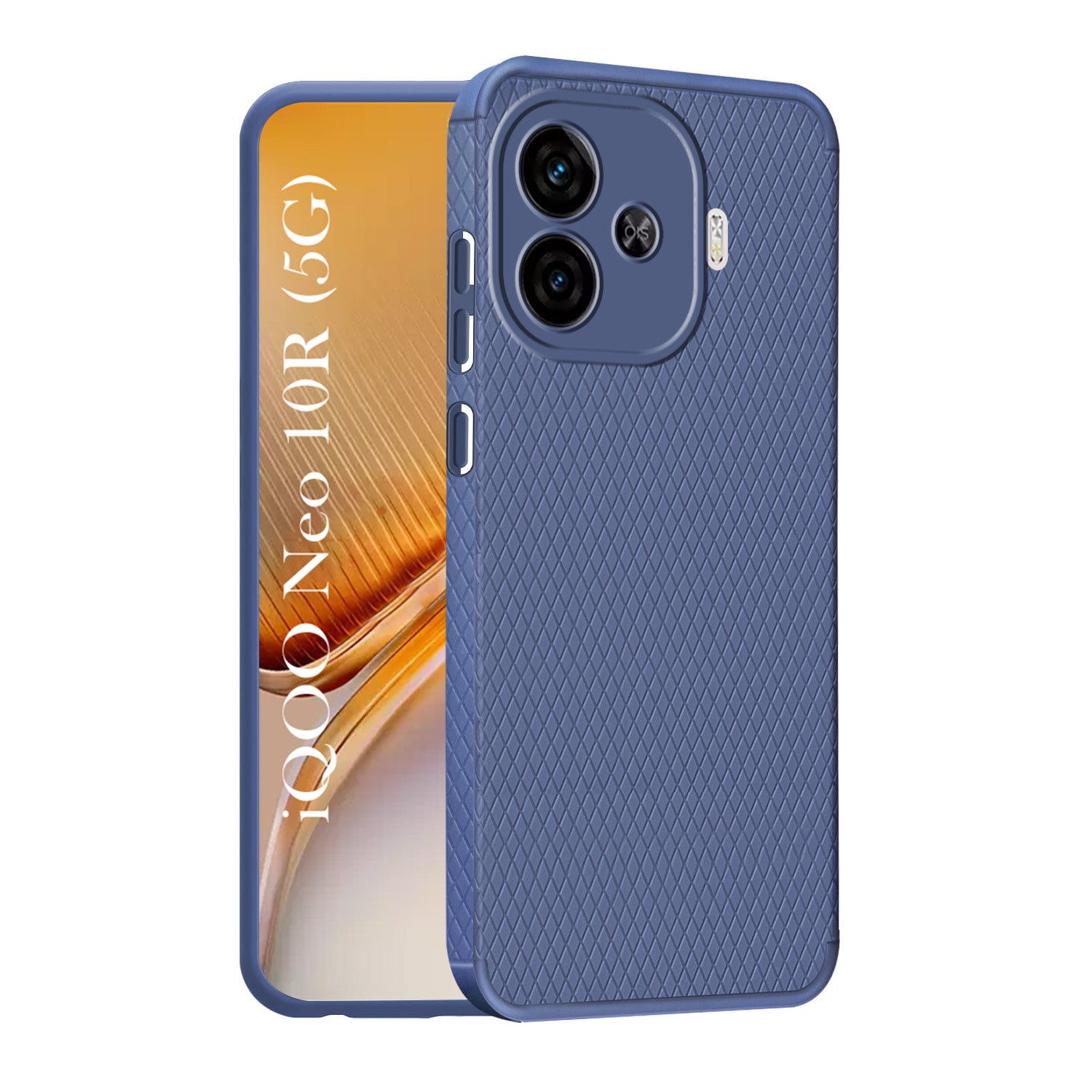 For Vivo iQOO Neo 10R Back Cover Case Liquid Silicone (Camera Protection | Side Grip Texture | Soft and Flexible)