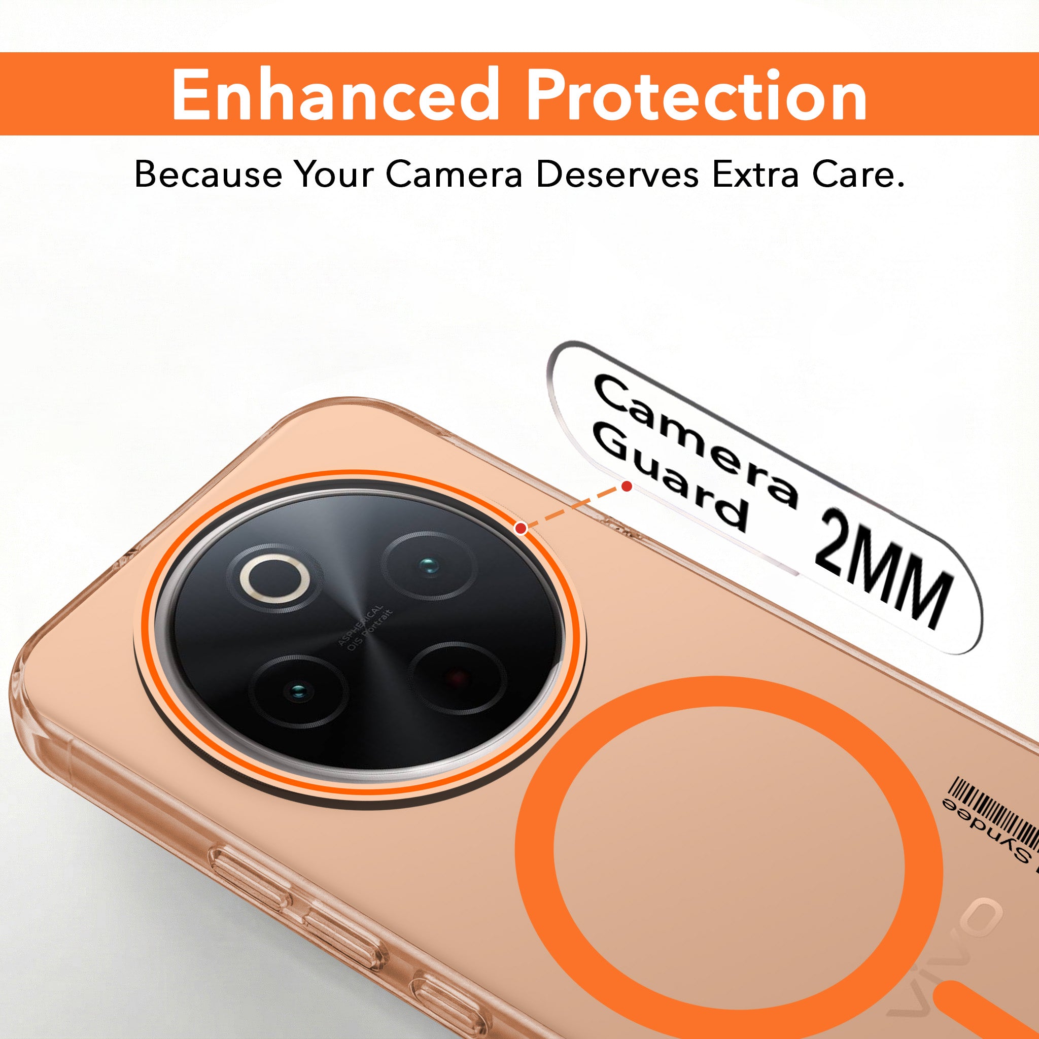 For Vivo T4 Back Cover Case (Soft Touch | Camera Bump Protection | MagSafe Compatible | Matte Finish)